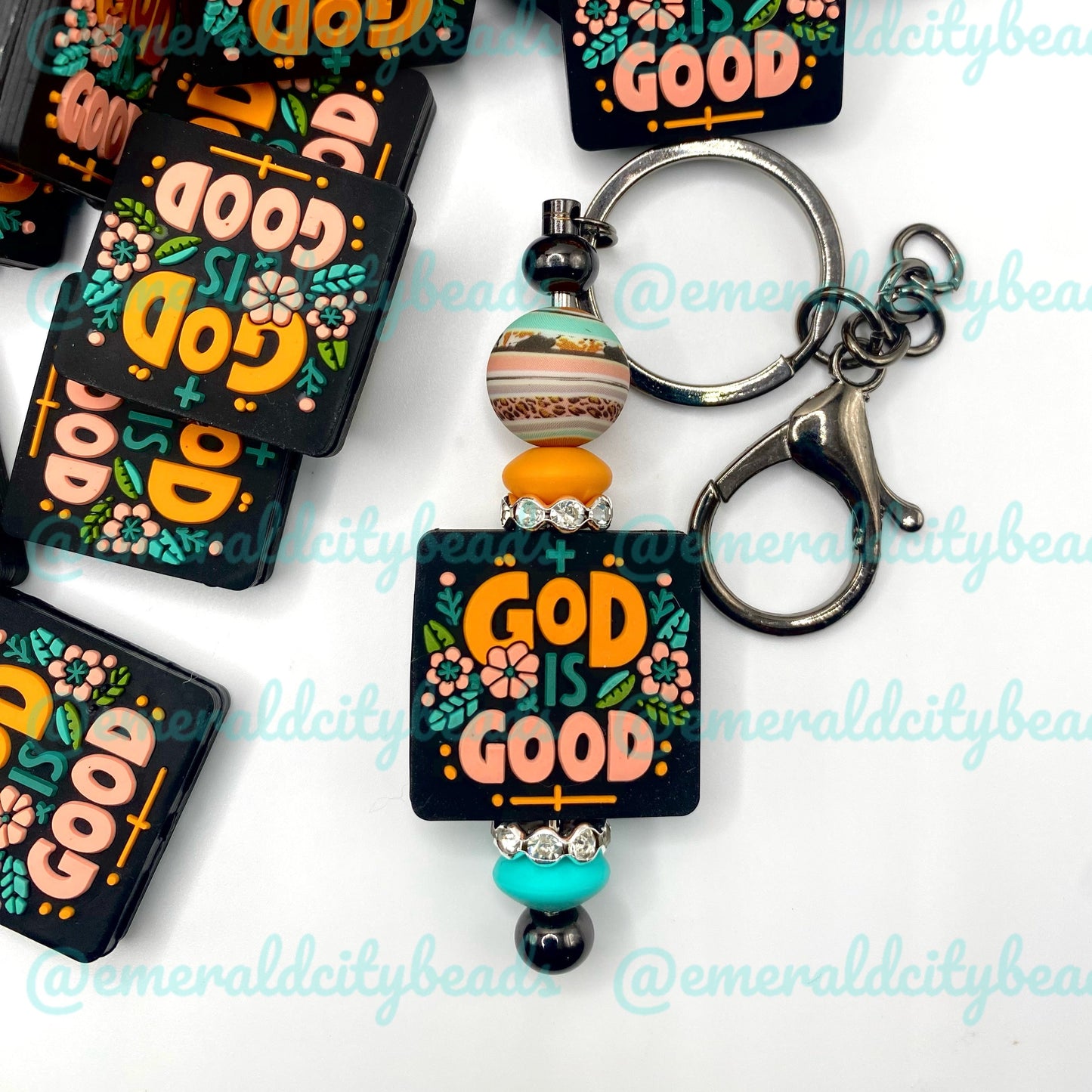God is Good Silicone Focal Beads - EXCLUSIVE