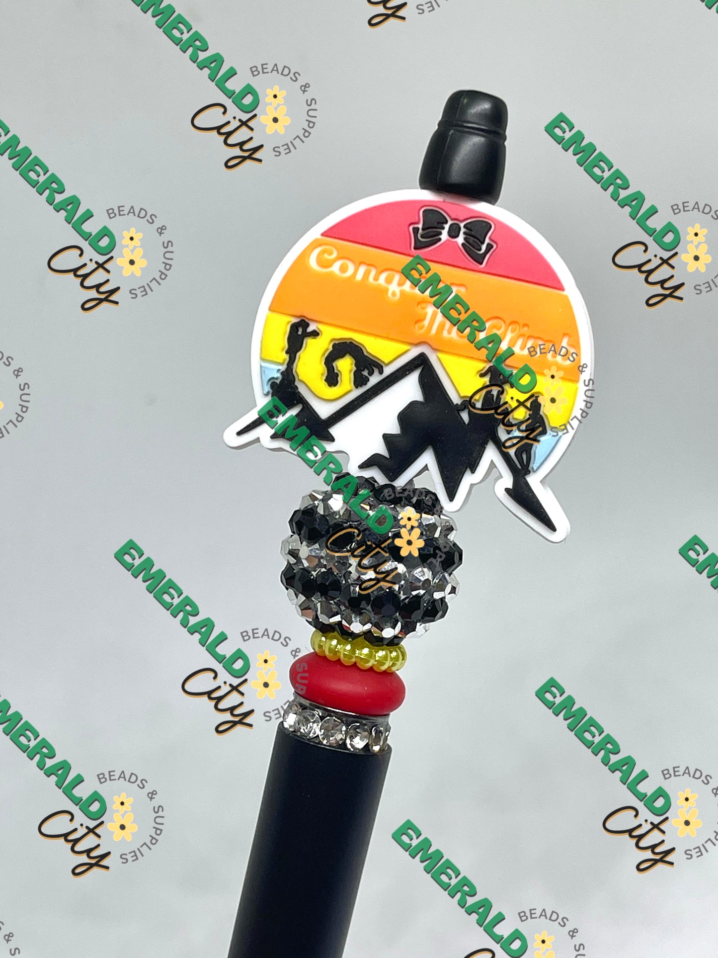 Conquer The Climb Silicone Focal Beads - ECBS EXCLUSIVE