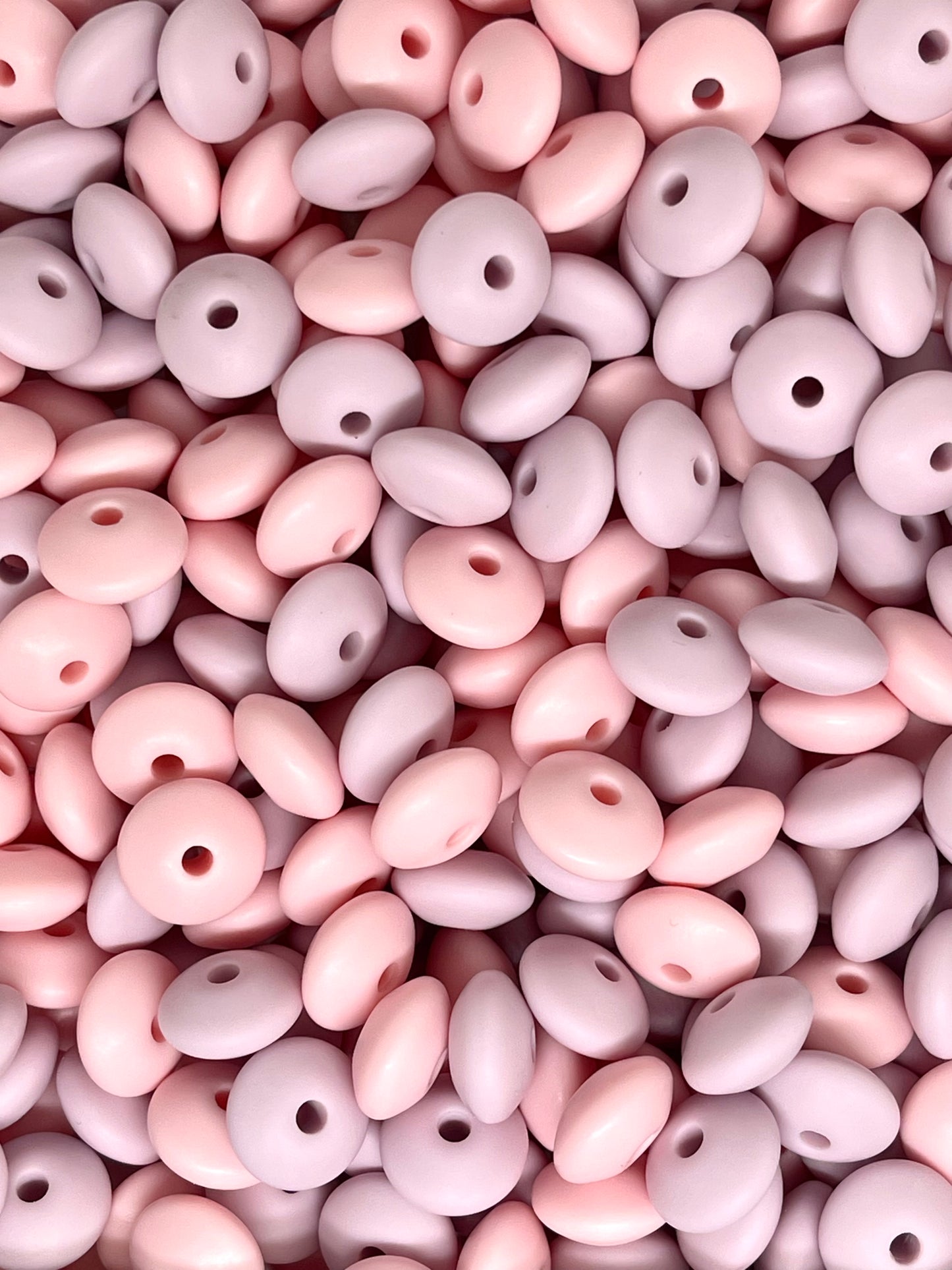 Lentil Silicone Beads - Mix 4