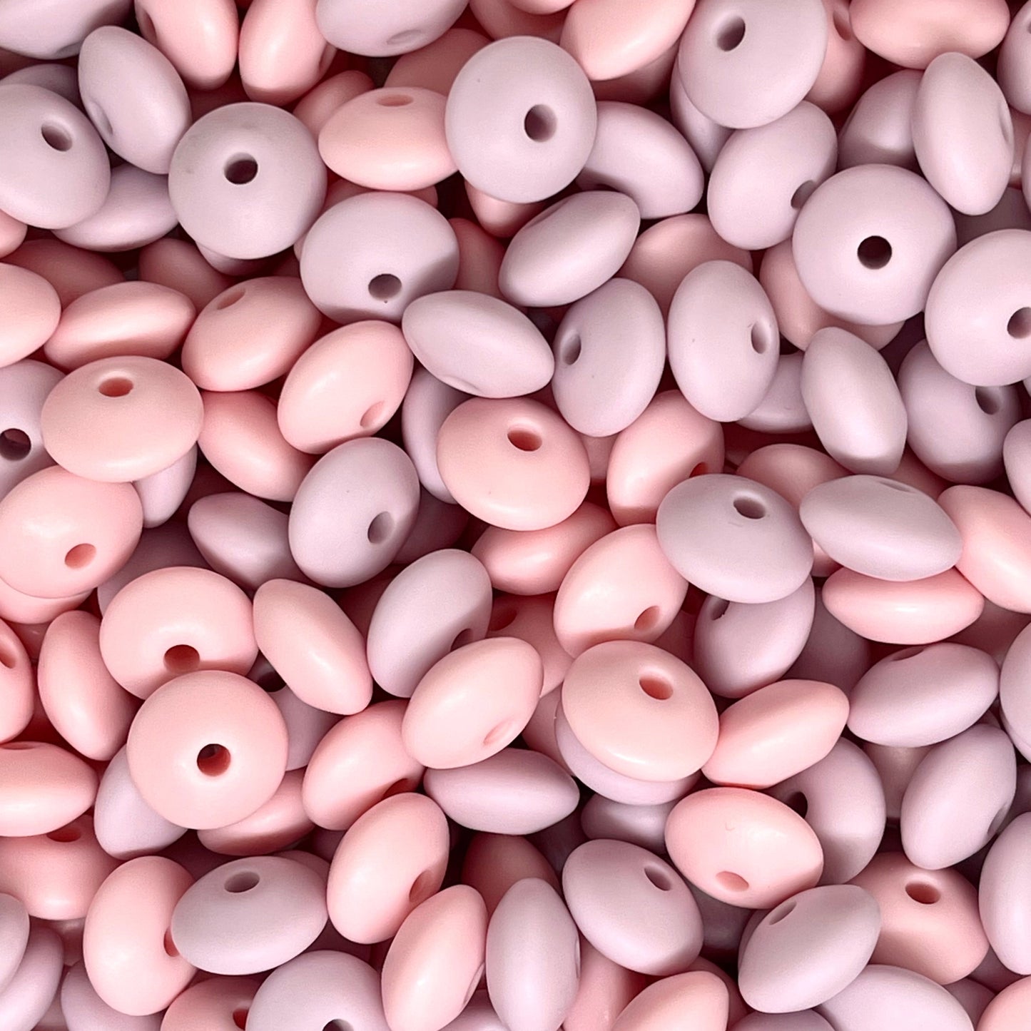 Lentil Silicone Beads - Mix 4