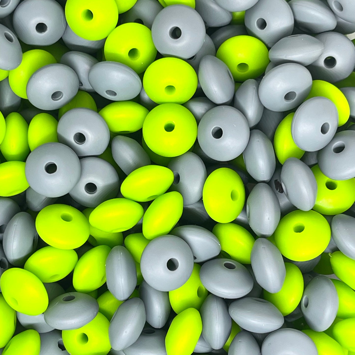 Lentil Silicone Beads - Mix 9