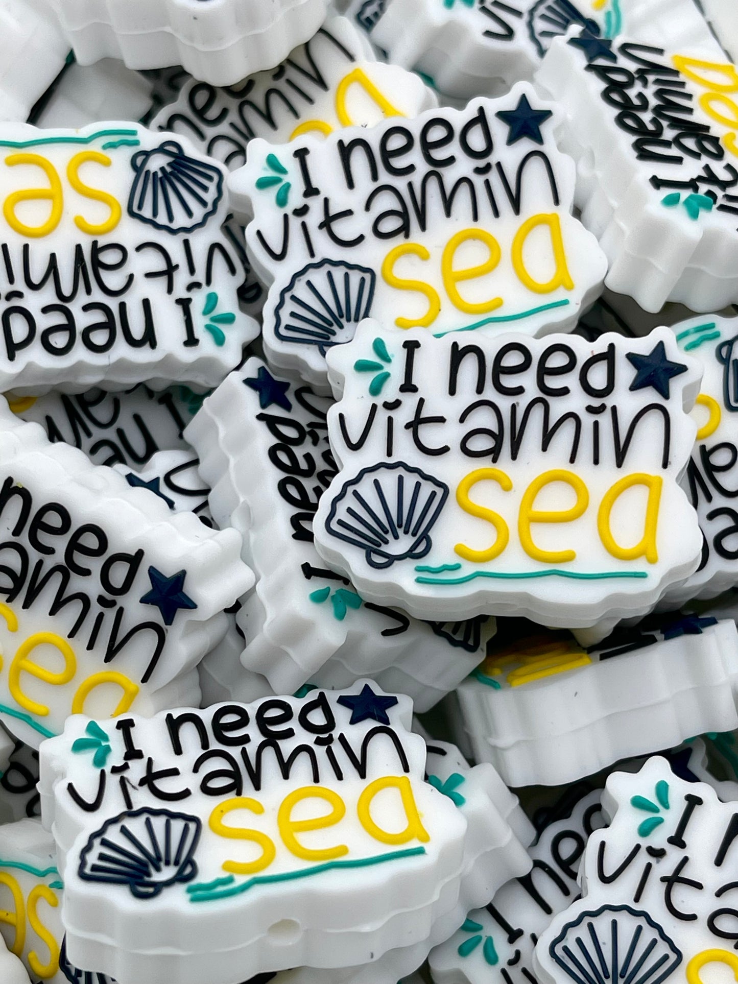 I Need Vitamin Sea Silicone Focal Beads