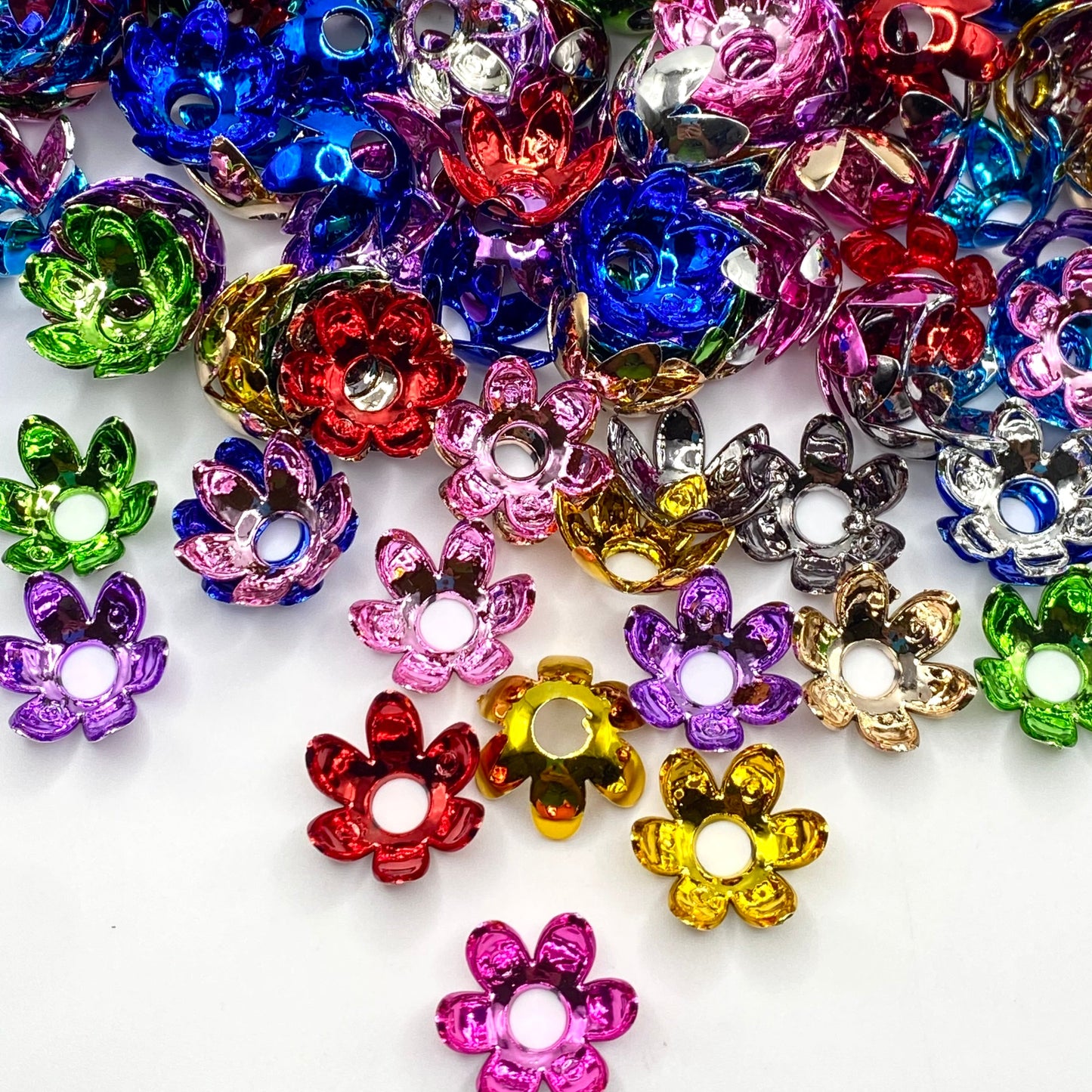 Flowers Fill Life With Colors Spacer Beads