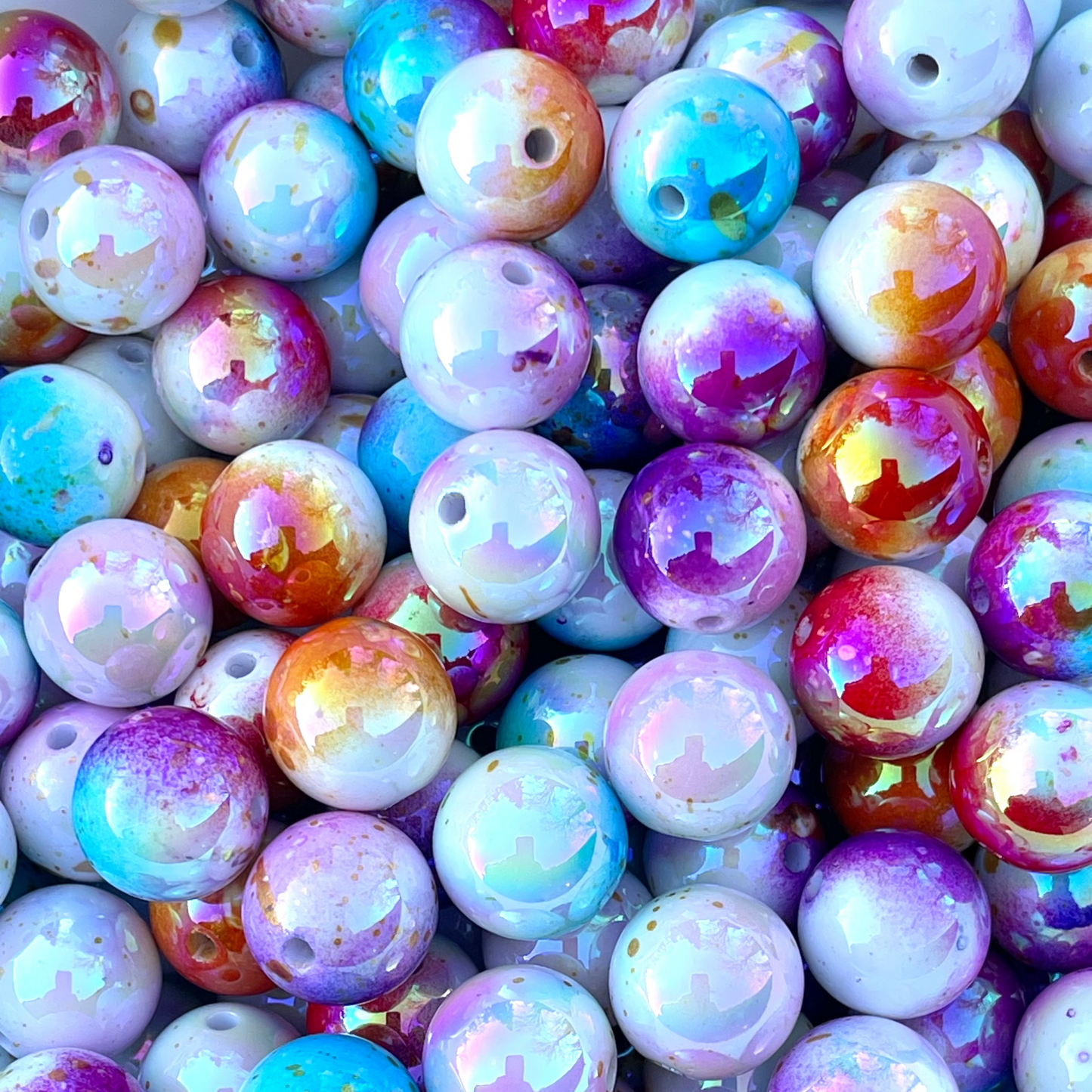Ombre Colorful Acrylic Beads