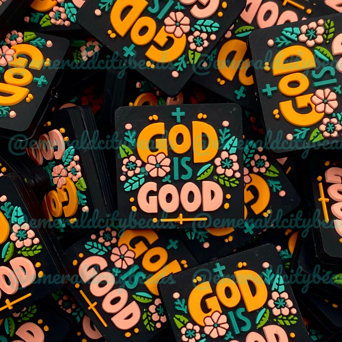 God is Good Silicone Focal Beads - EXCLUSIVE