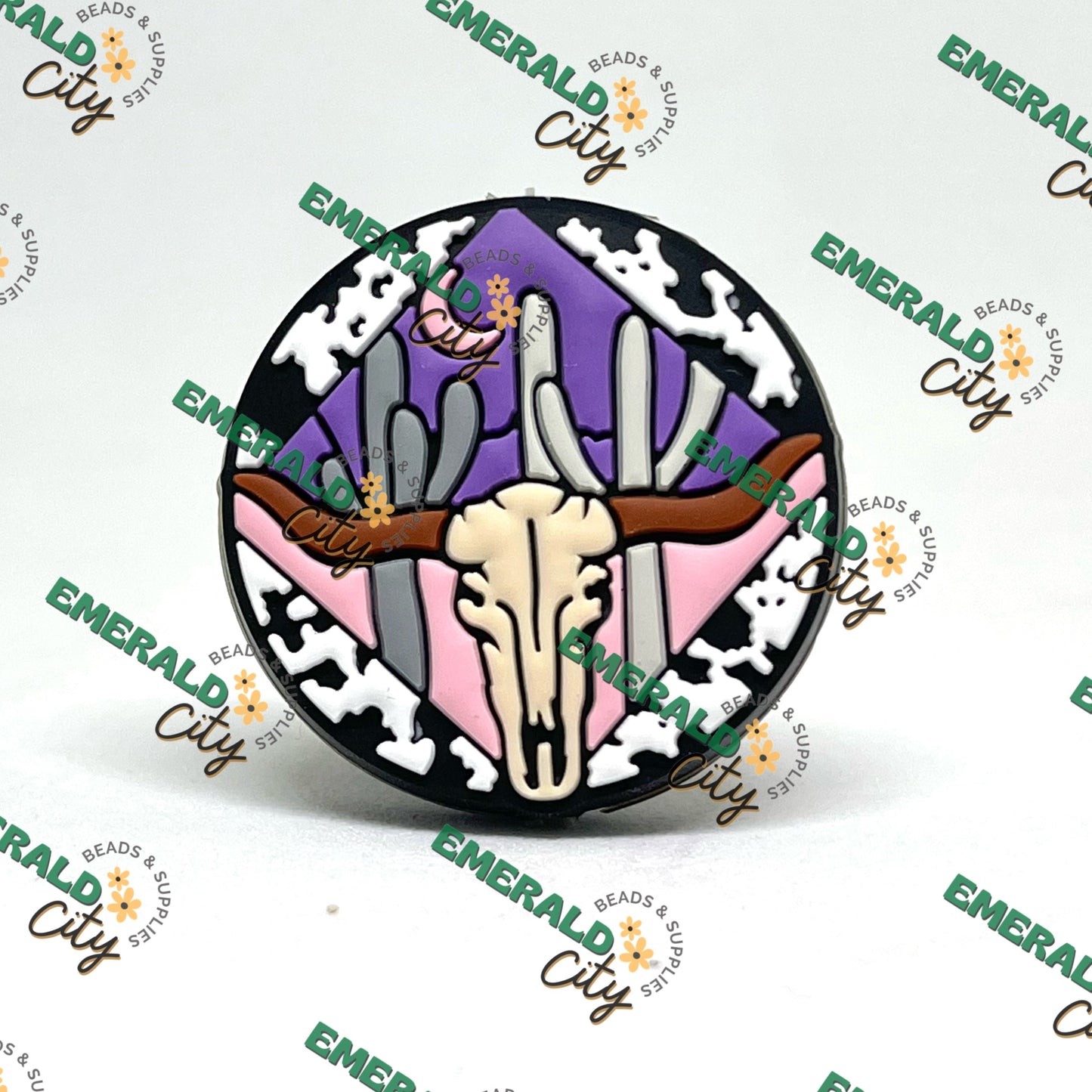 Wild West Bull Silicone Focal Beads - ECBS EXCLUSIVE