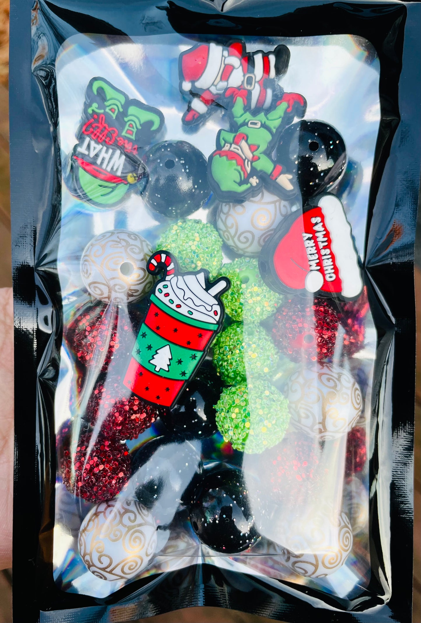 Holiday Christmas Bundle | Christmas Beads | Festive | Christmas Gifts | Bubblegum Beads