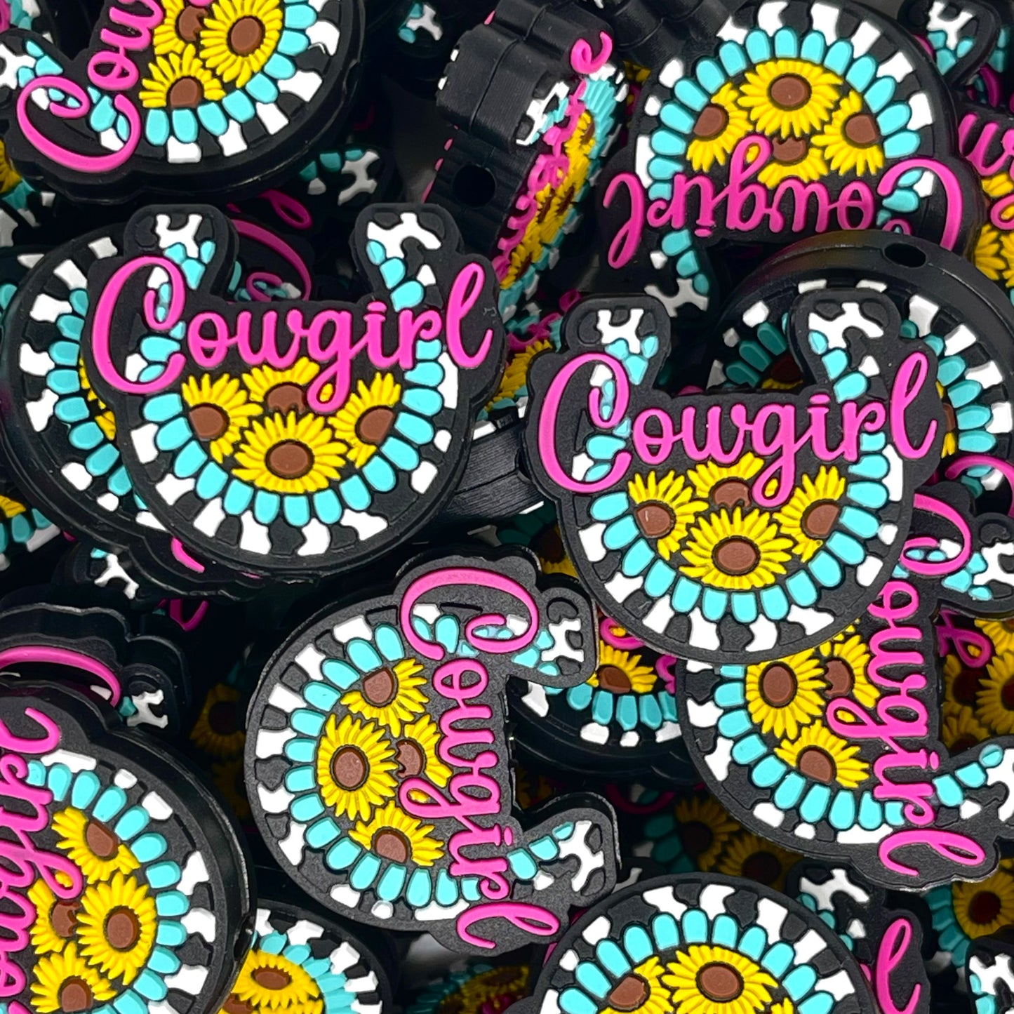 She's A Cowgirl Silicone Focal Beads