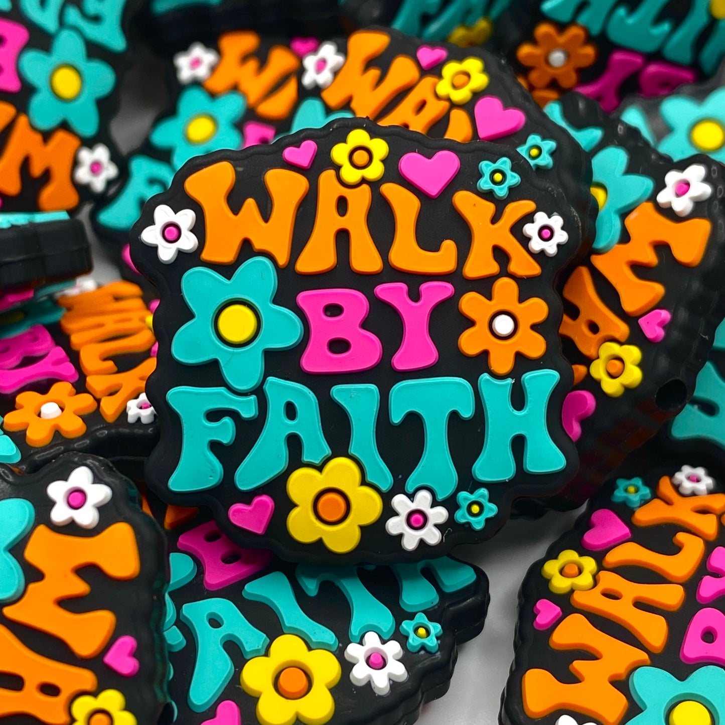 Walk By Faith Silicone Focal Beads