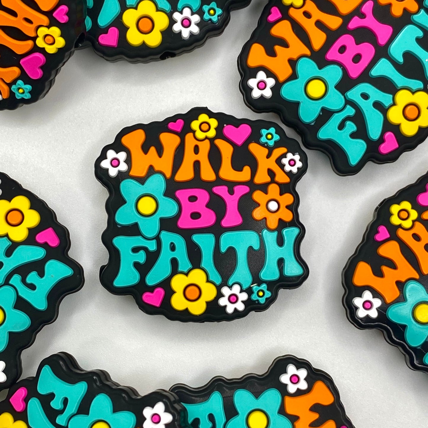 Walk By Faith Silicone Focal Beads
