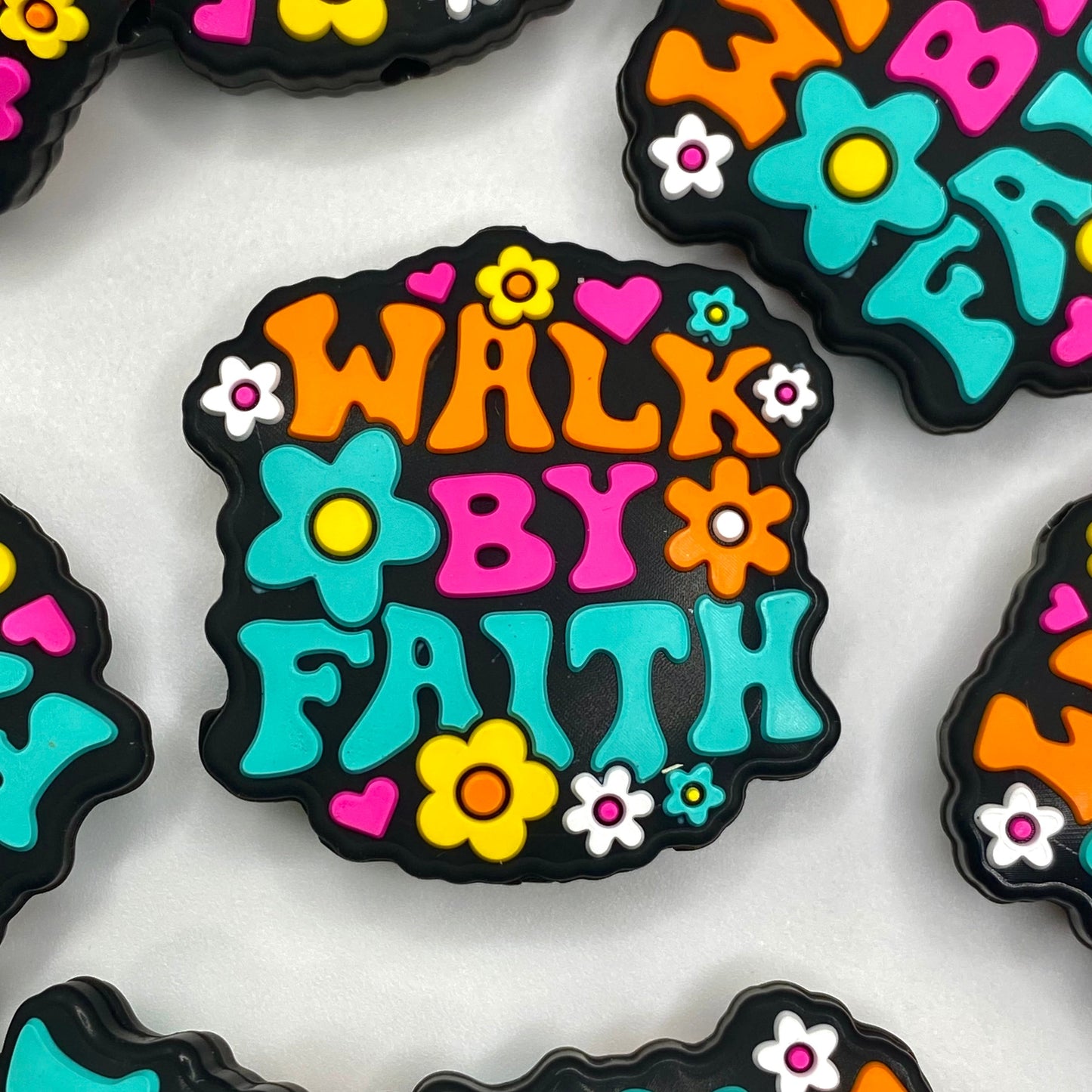 Walk By Faith Silicone Focal Beads