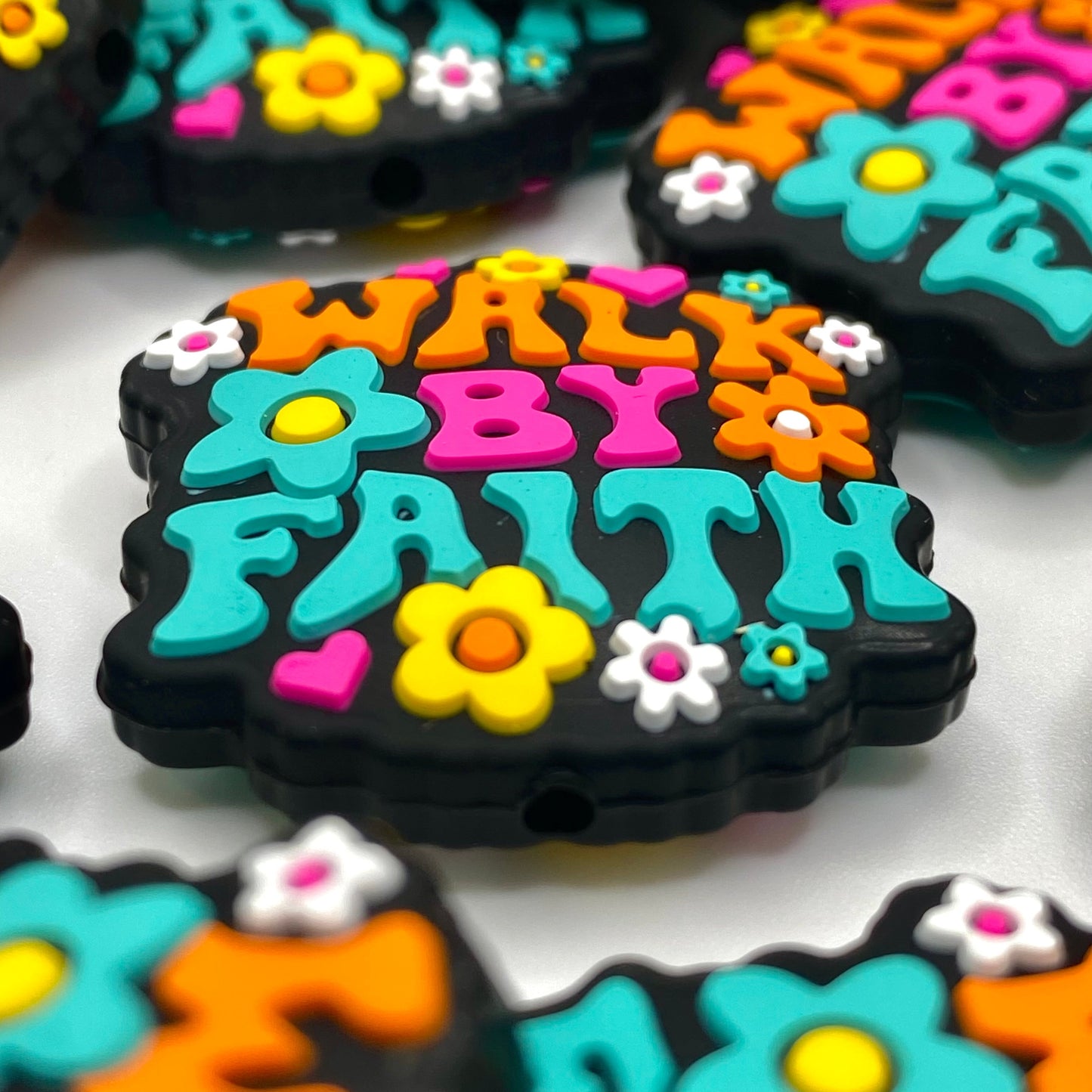 Walk By Faith Silicone Focal Beads