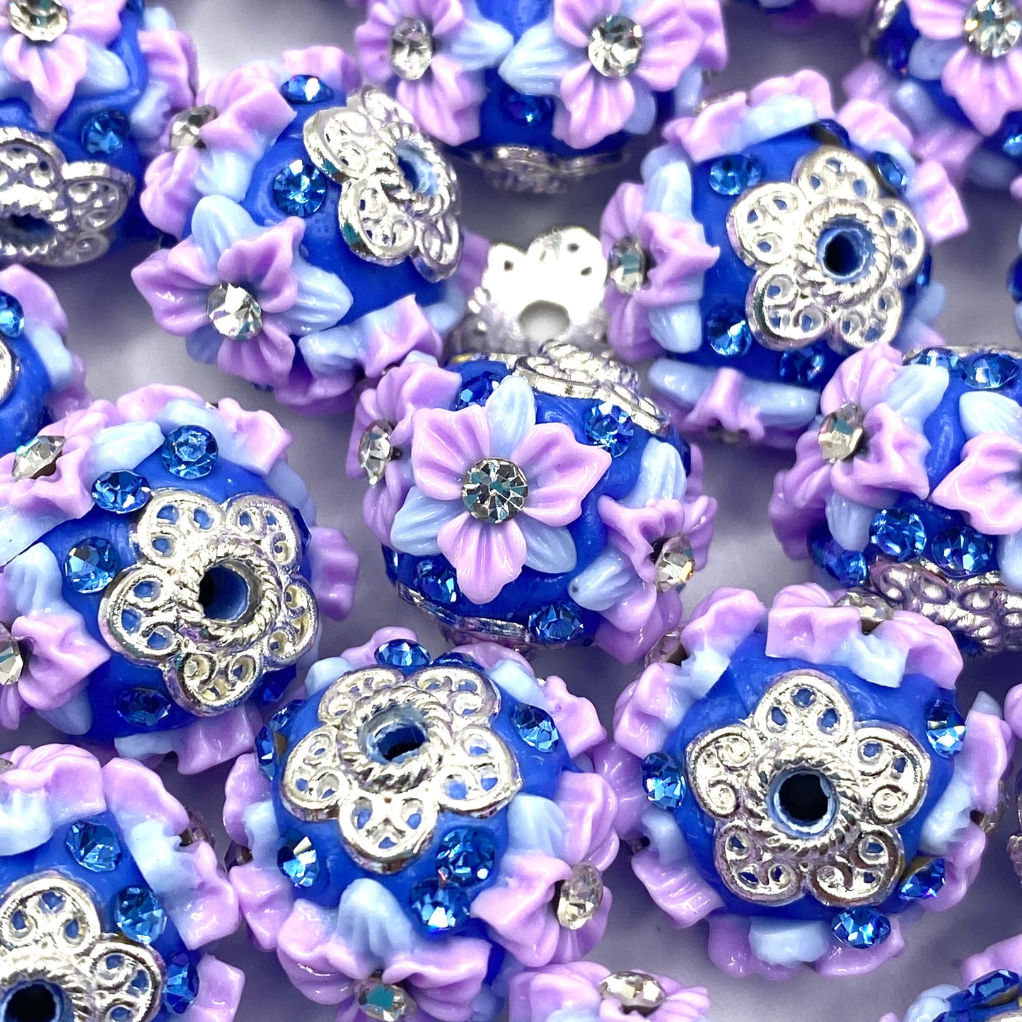 April Showers Bring May Flowers Fancy Acrylic Beads