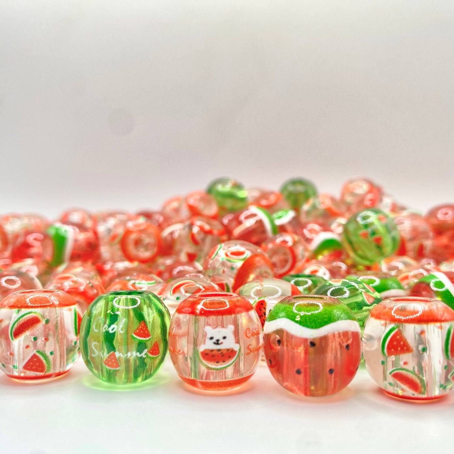 I Love Summer so Berry Much Acrylic Beads