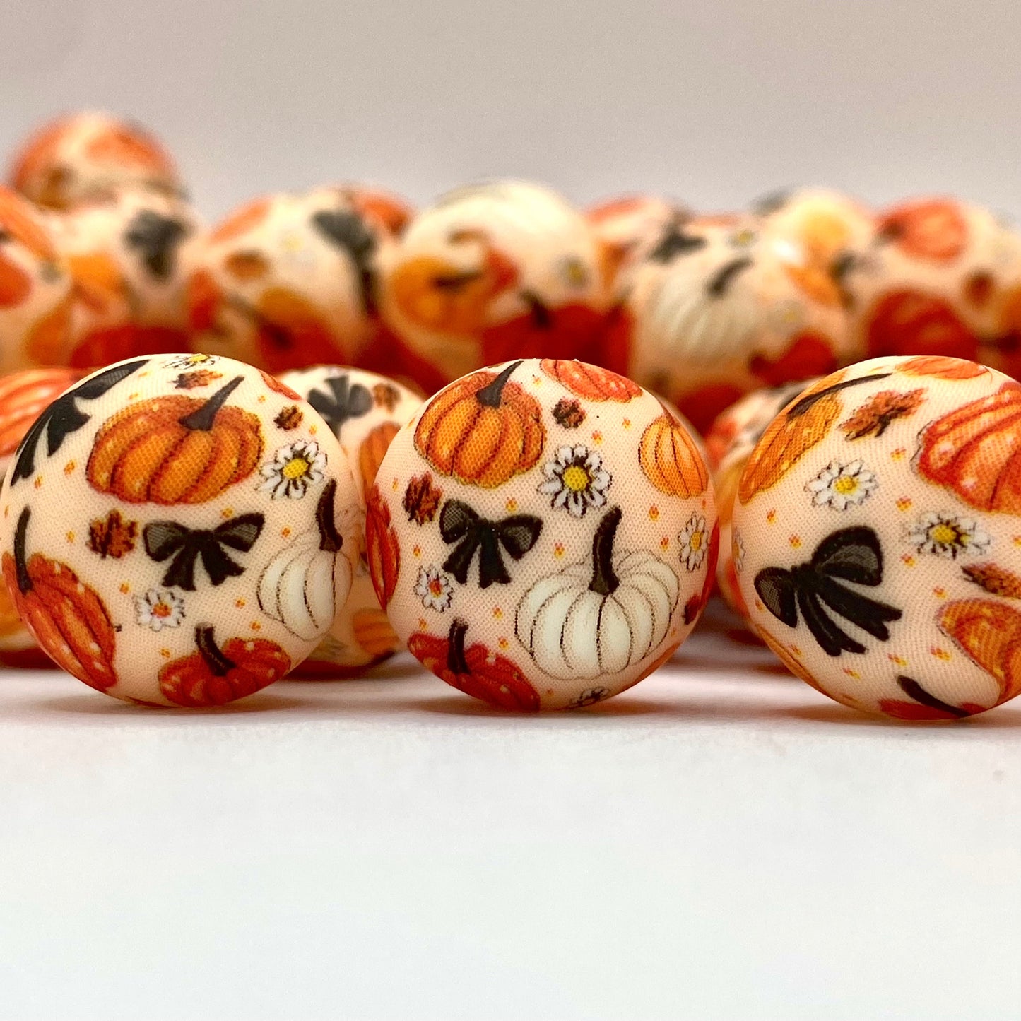 I'm No Cinderella but I Know Pumpkins are Magical Printed Silicone Beads