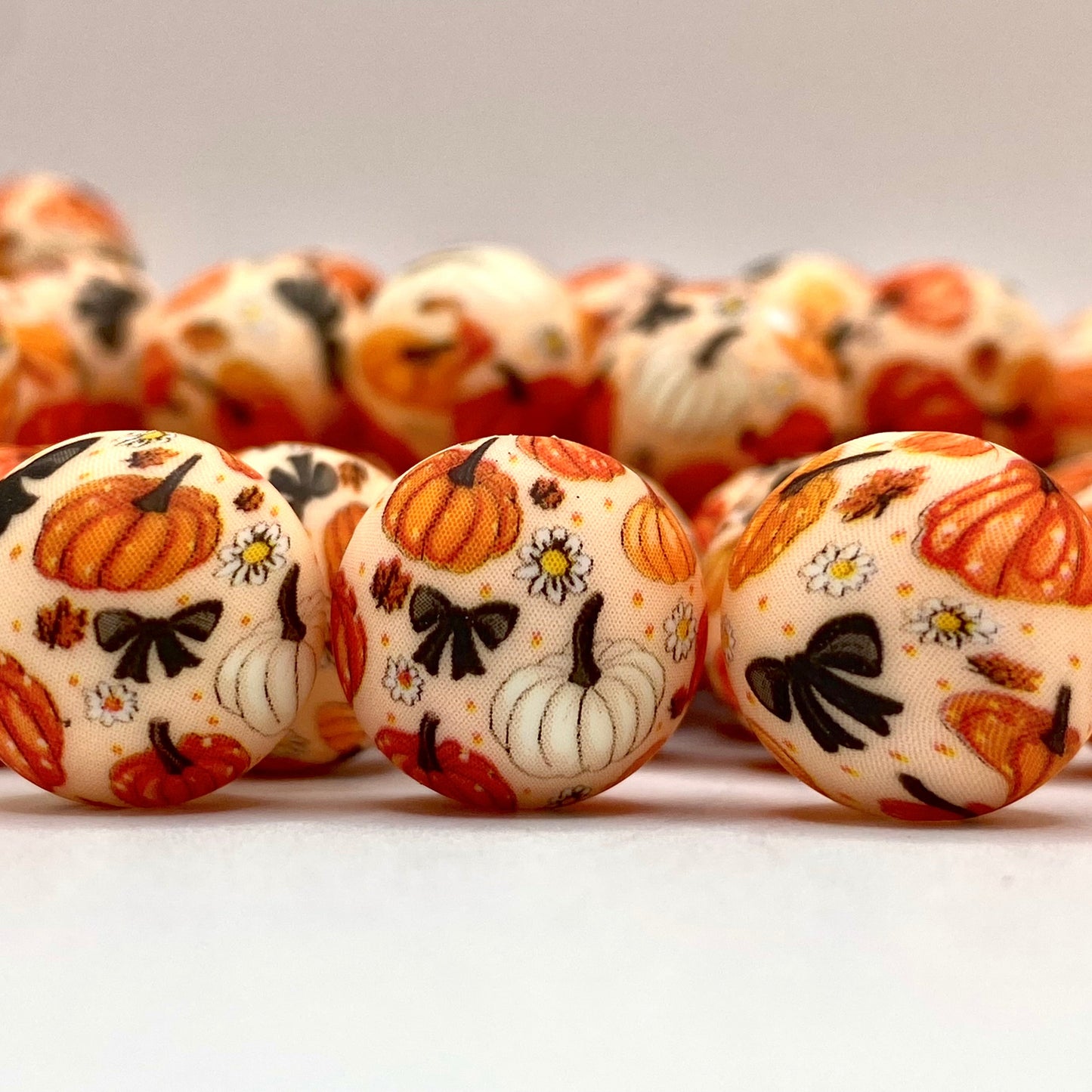 I'm No Cinderella but I Know Pumpkins are Magical Printed Silicone Beads