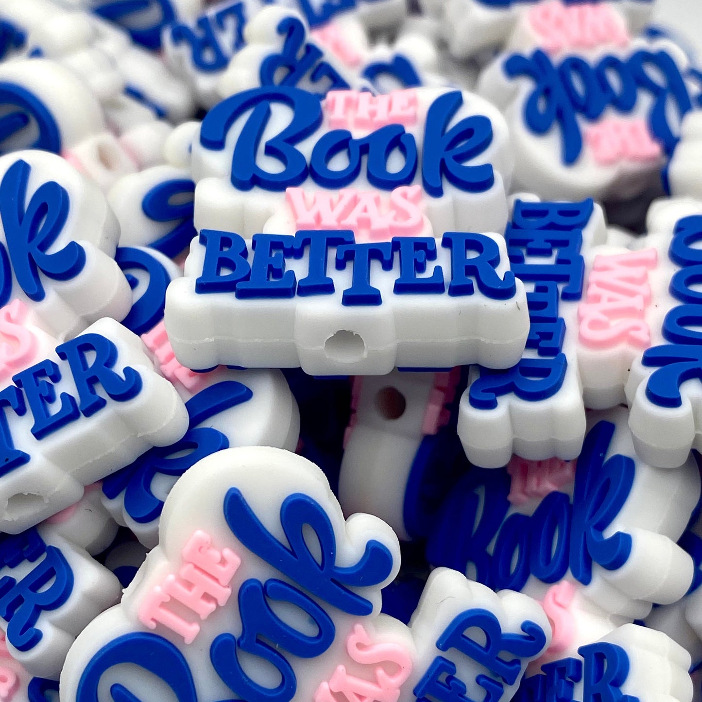 The Book Was Better PVC Focal Beads
