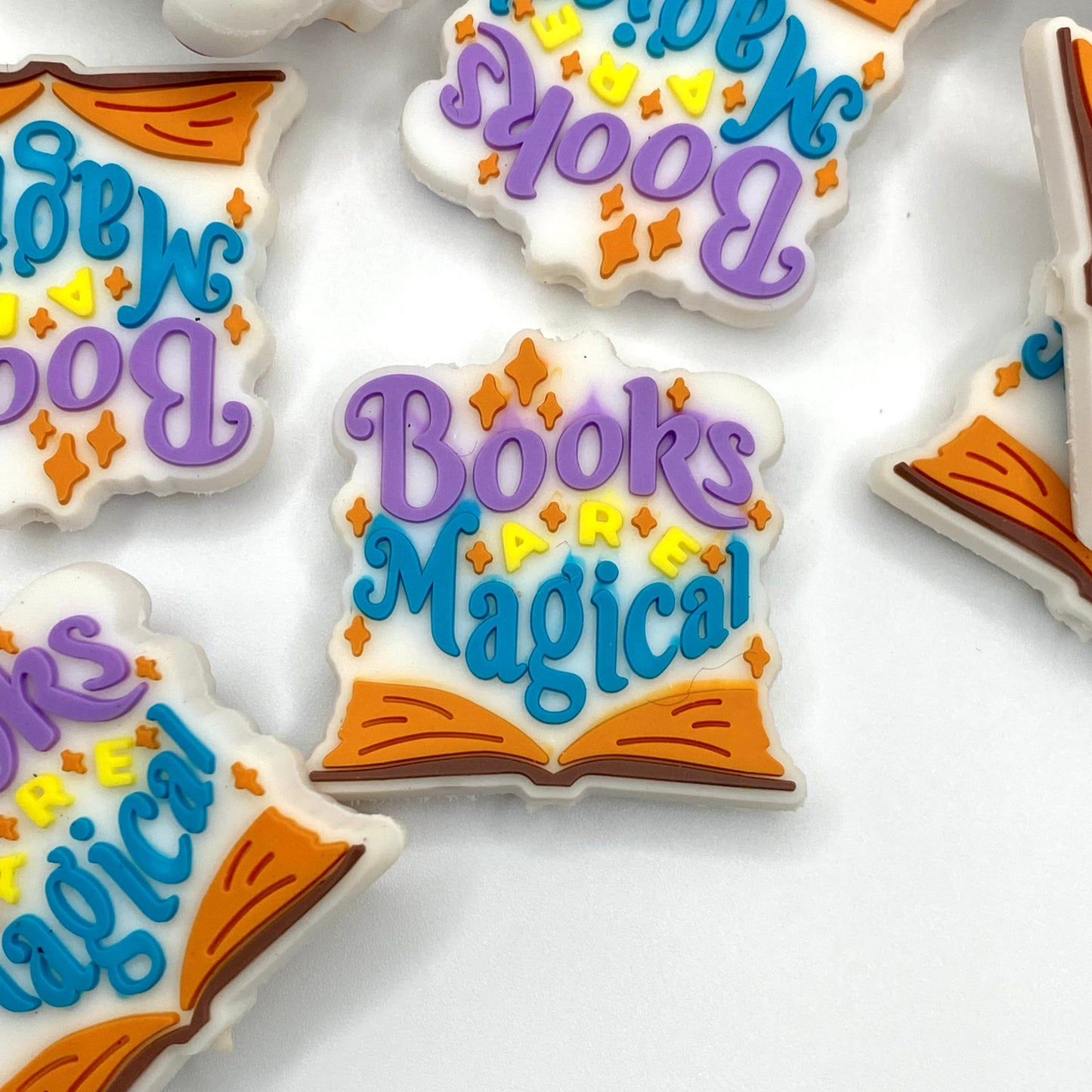 Books Are Magical PVC Focal Beads