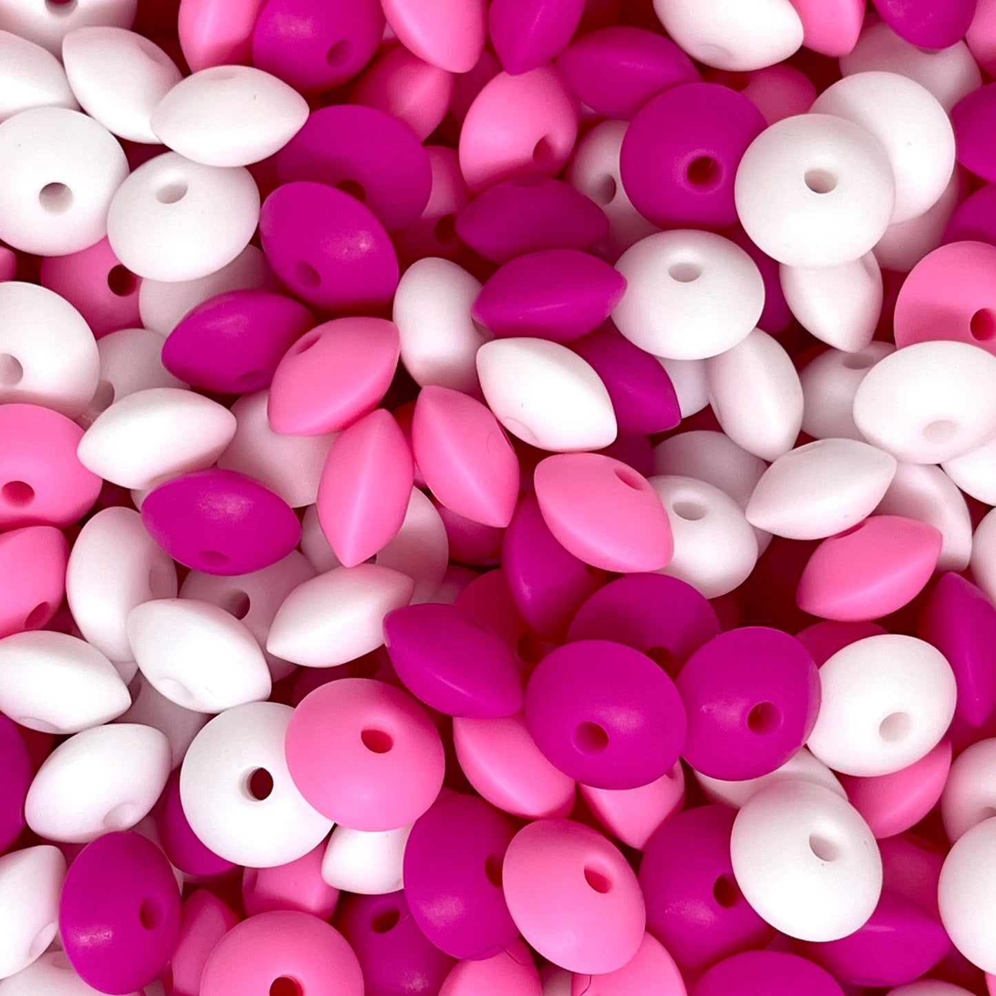 Lentil Silicone Beads - Mix 13