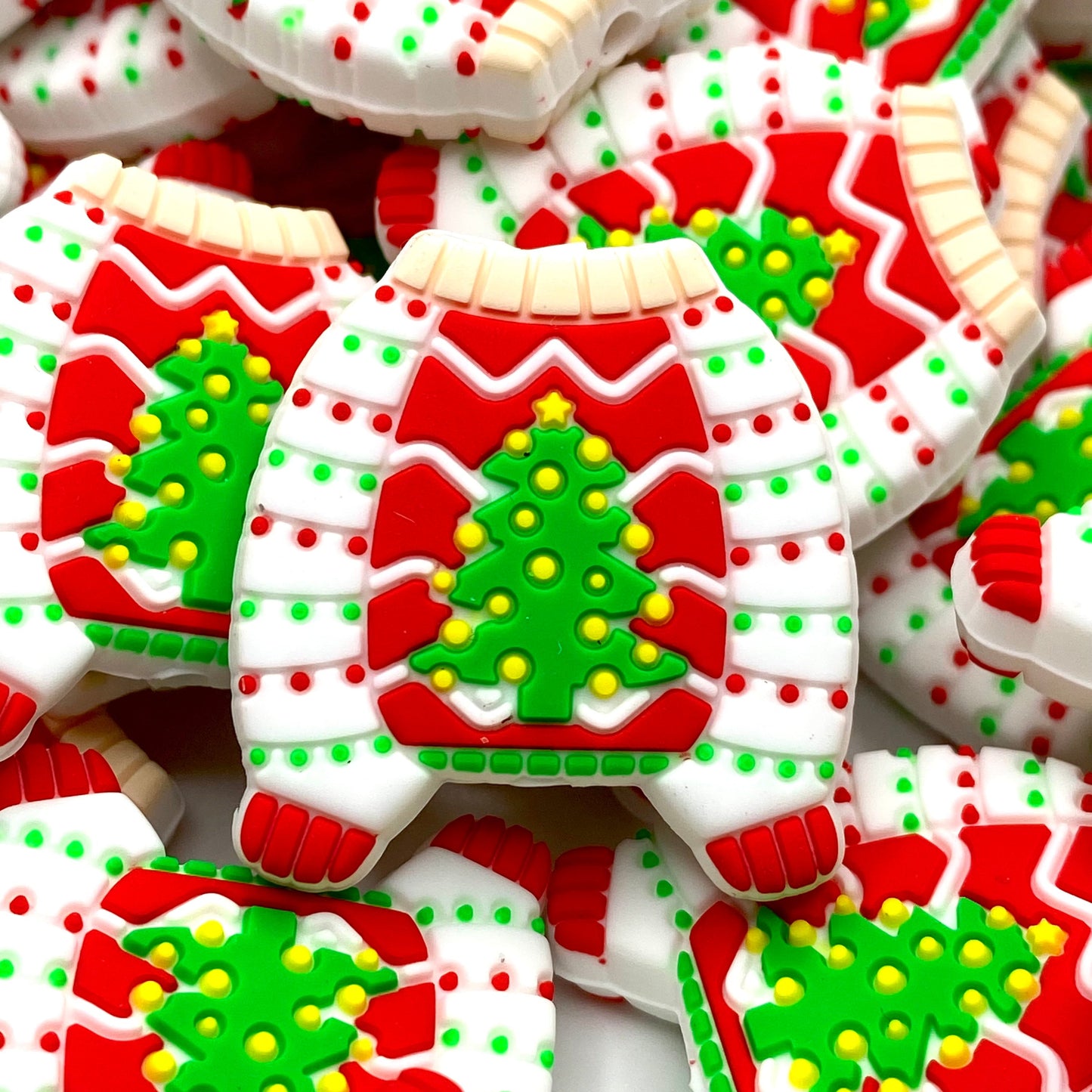 This is my Ugly Sweater Silicone Focal Beads