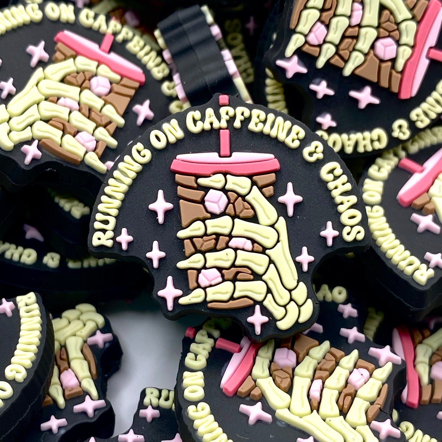 Running On Caffeine & Chaos PVC Focal Beads