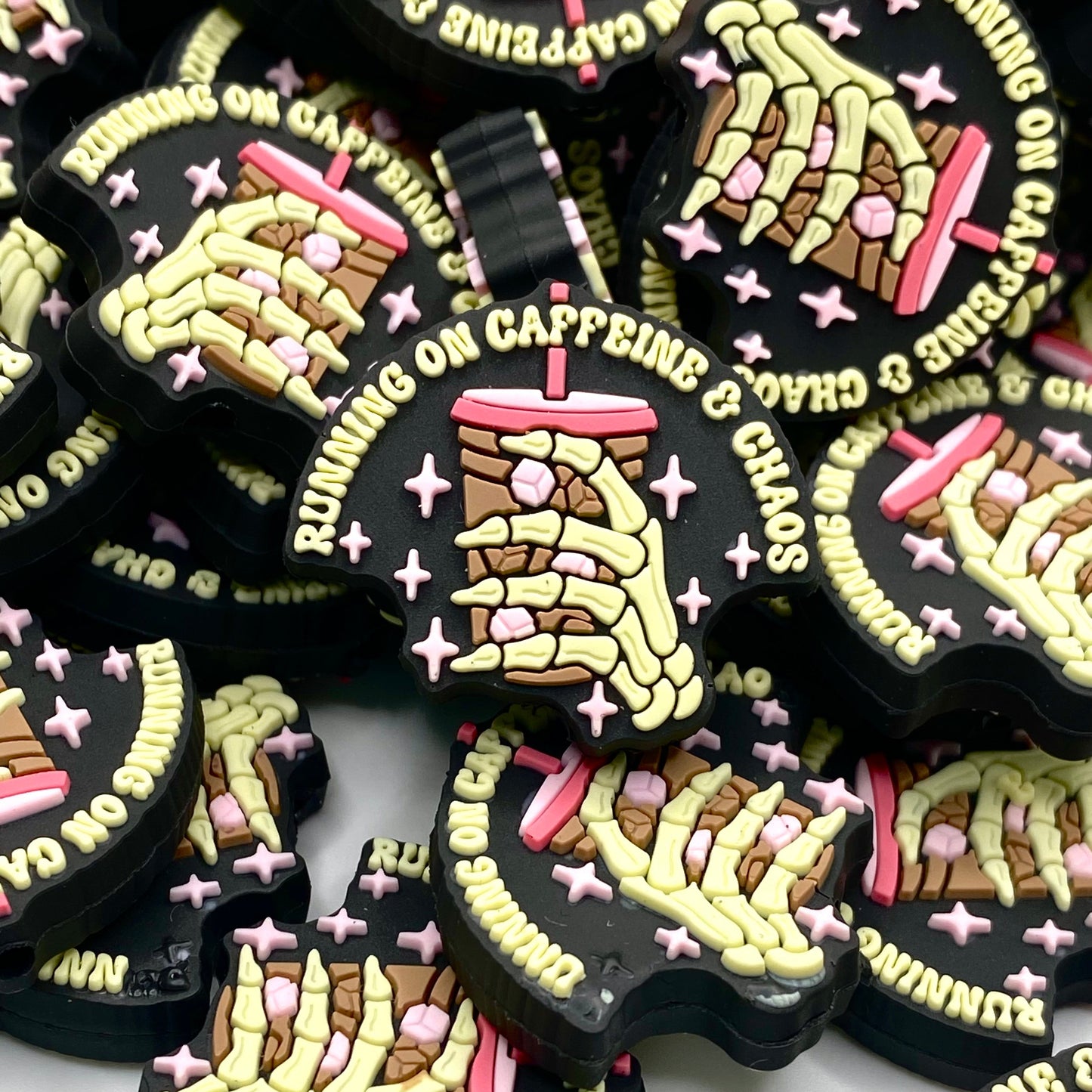 Running On Caffeine & Chaos PVC Focal Beads