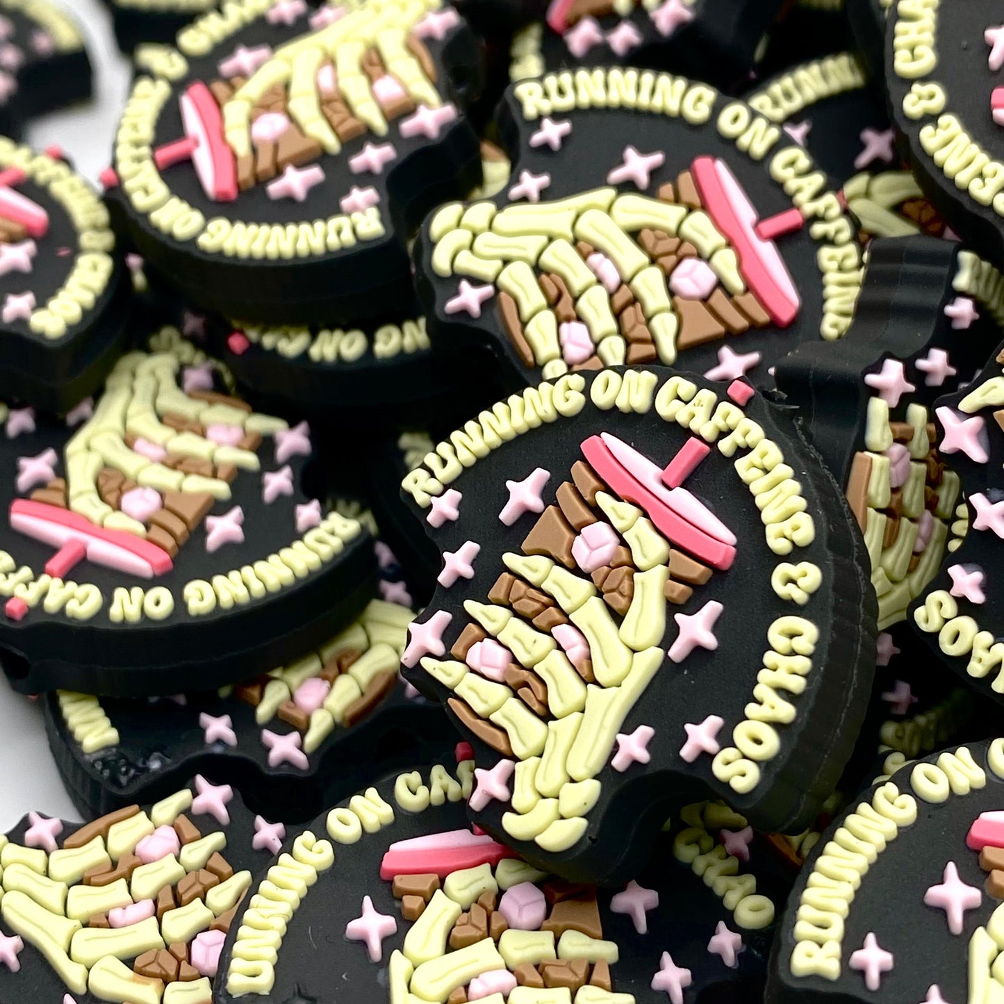 Running On Caffeine & Chaos PVC Focal Beads