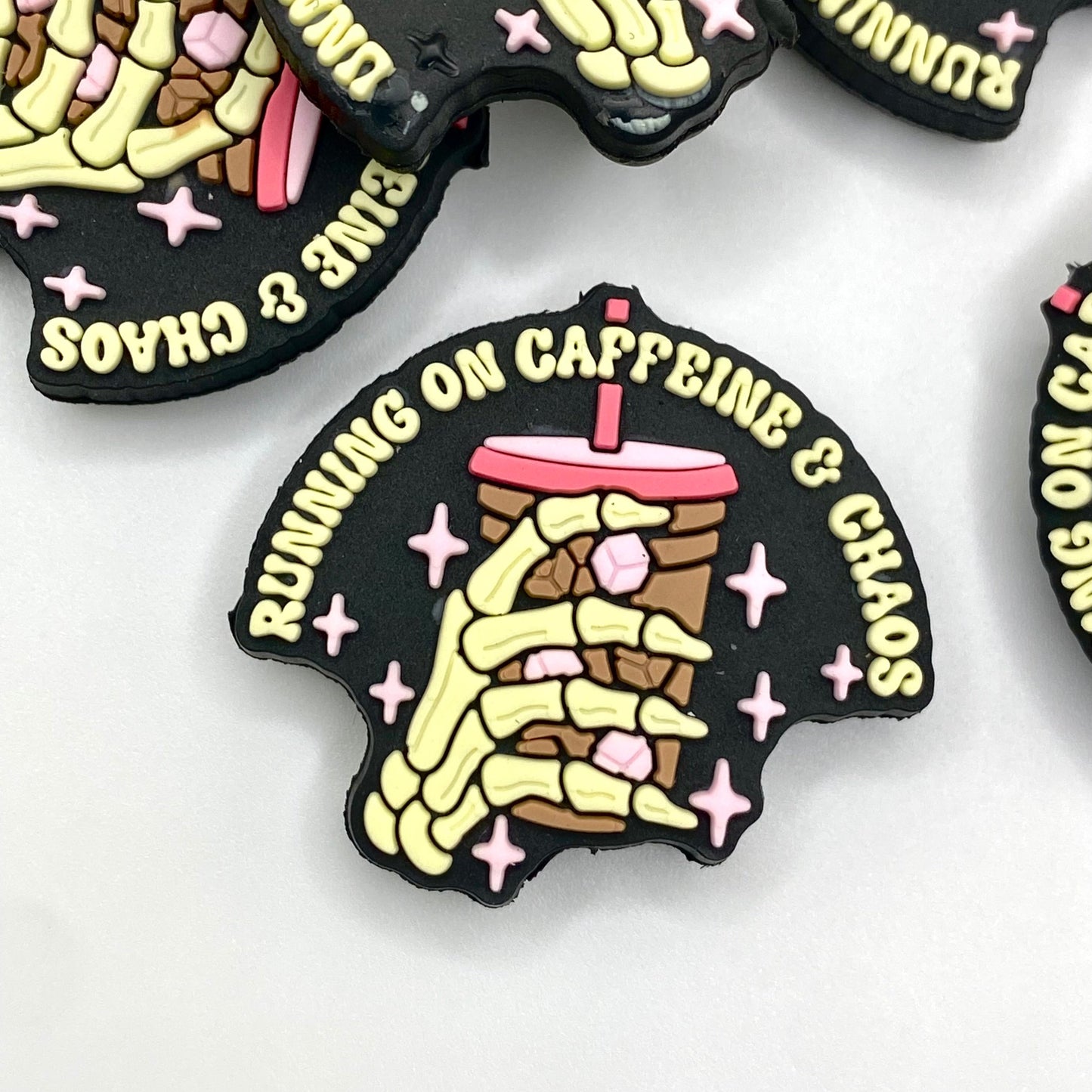 Running On Caffeine & Chaos PVC Focal Beads