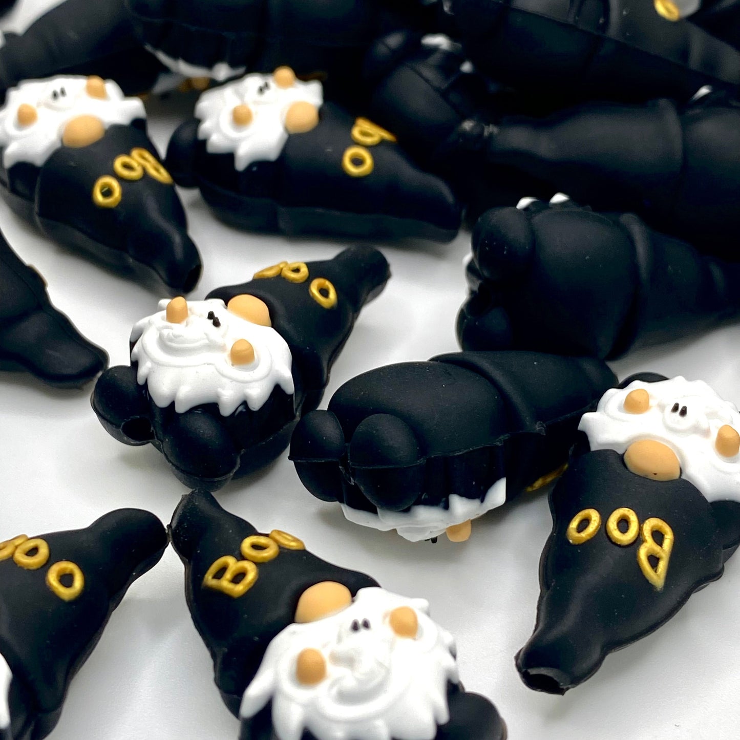 Happy Boo Day 3D Silicone Focal Beads
