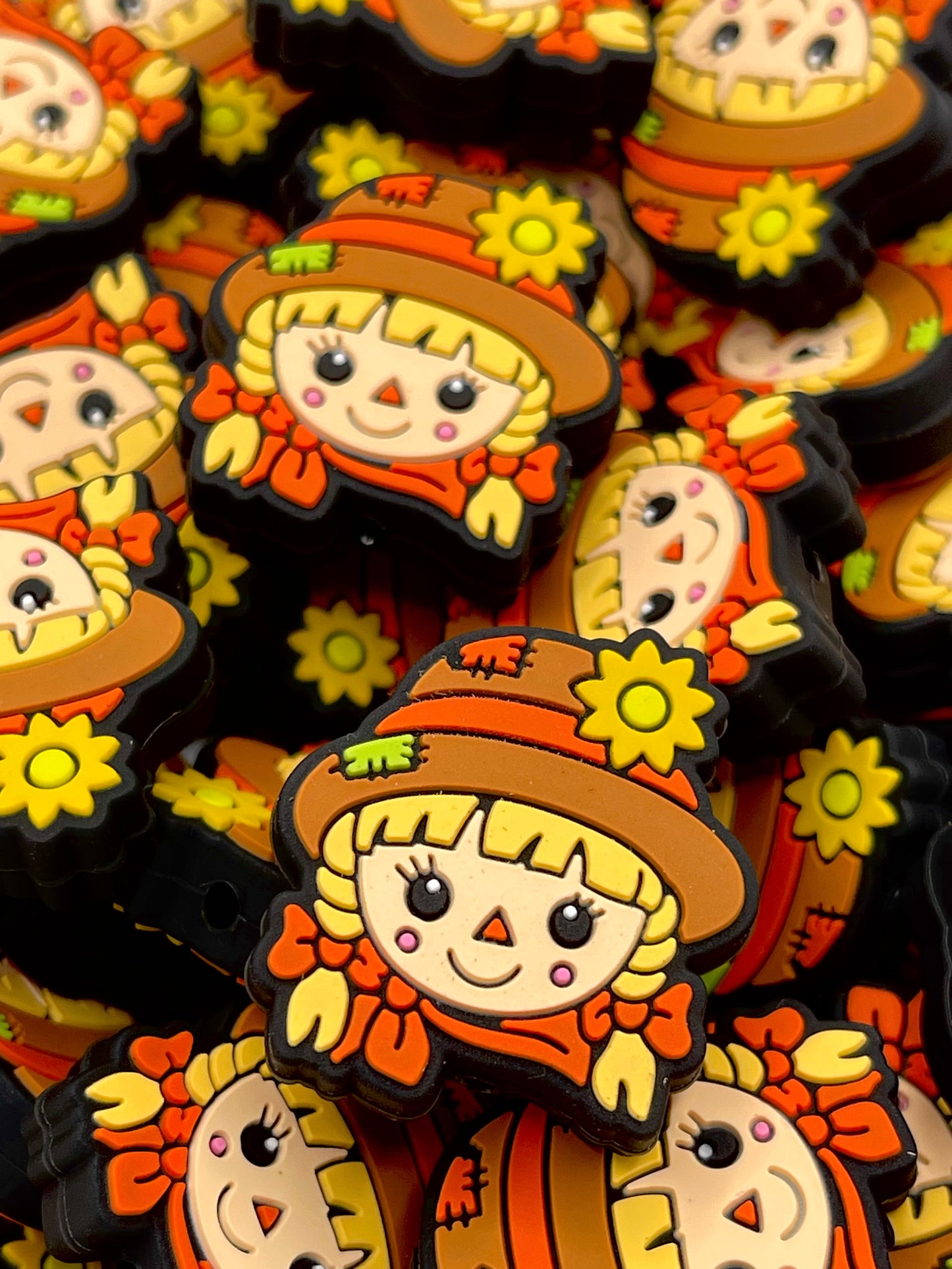 Hey Ya'll Scarecrow Silicone Focal Beads