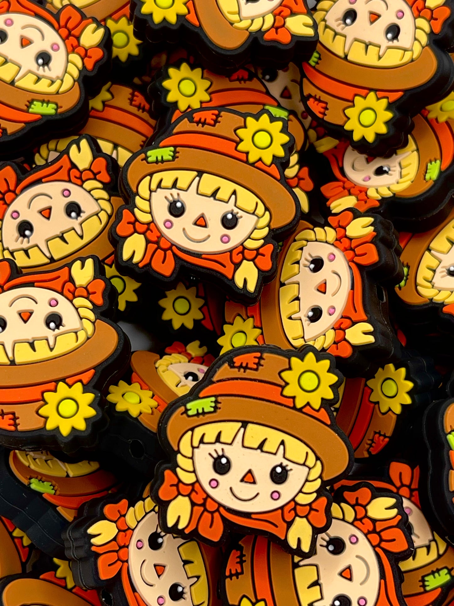 Hey Ya'll Scarecrow Silicone Focal Beads