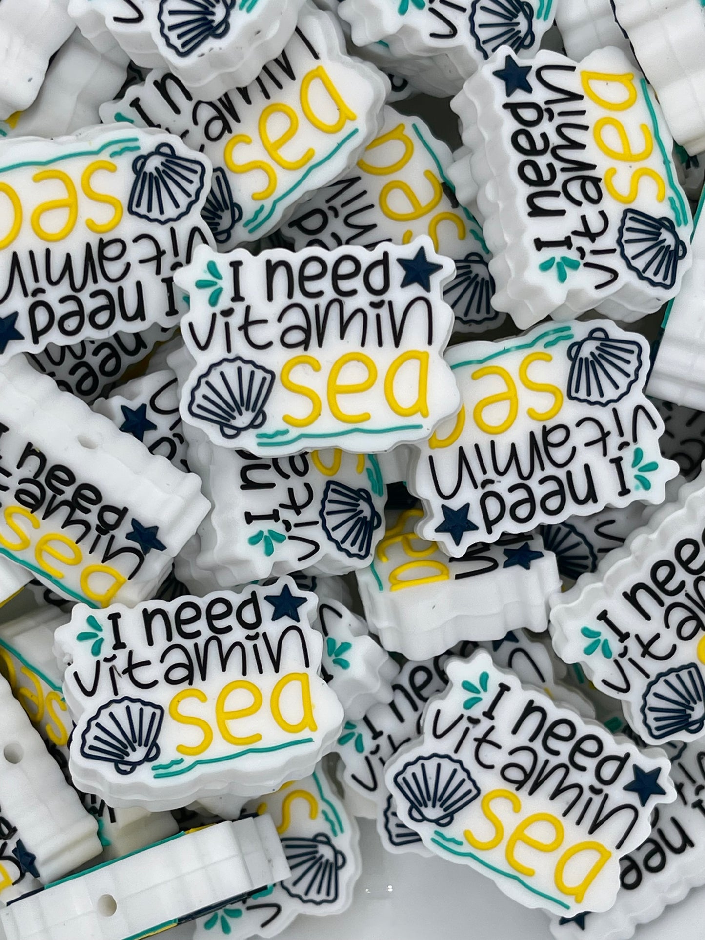 I Need Vitamin Sea Silicone Focal Beads