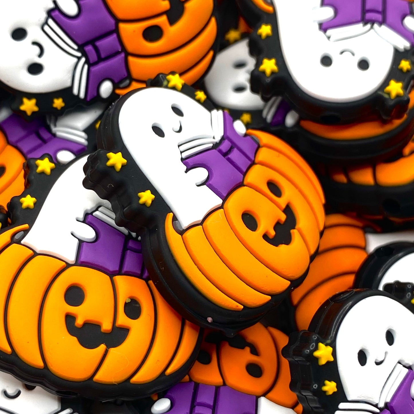 This Ghost is Booked! Silicone Focal Beads