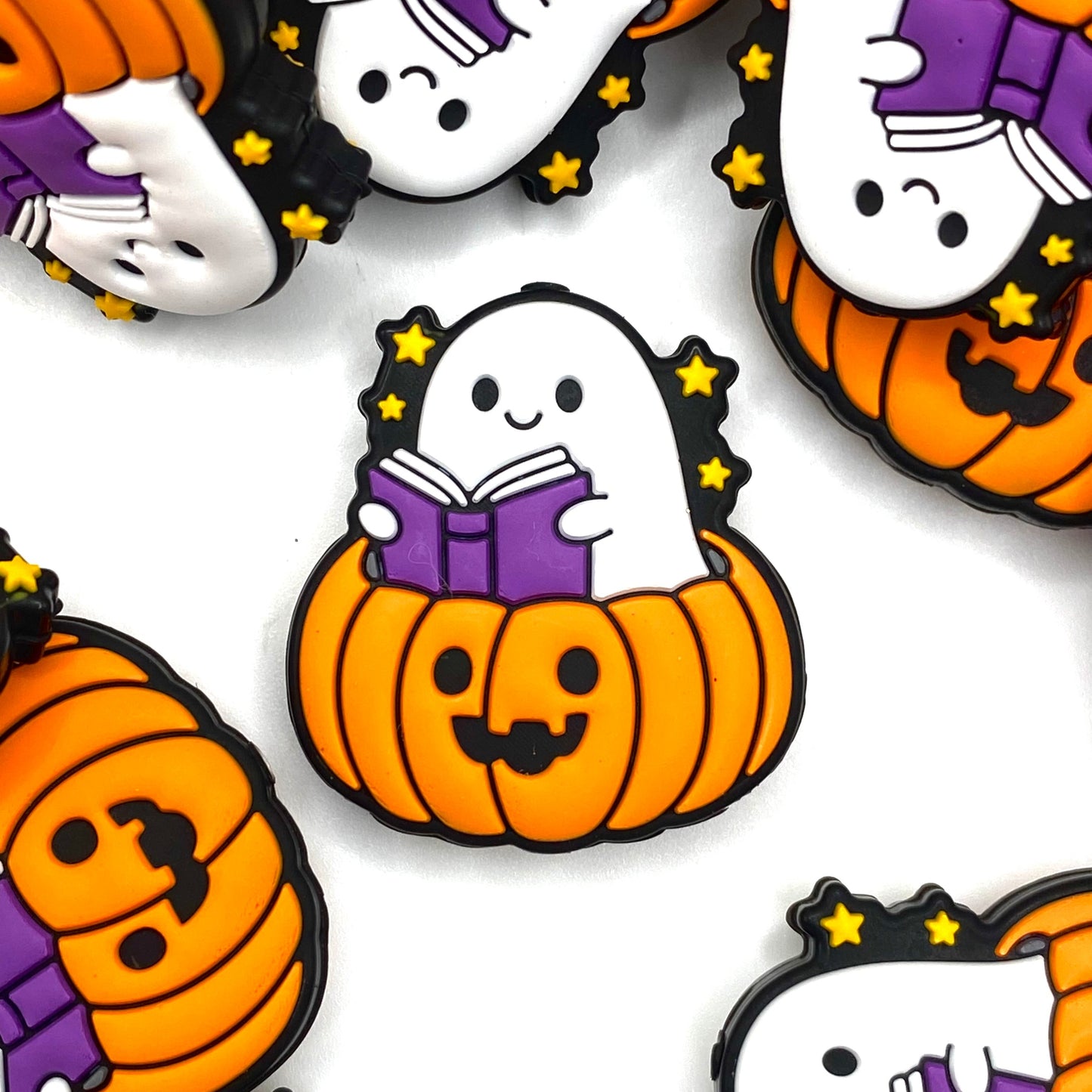 This Ghost is Booked! Silicone Focal Beads
