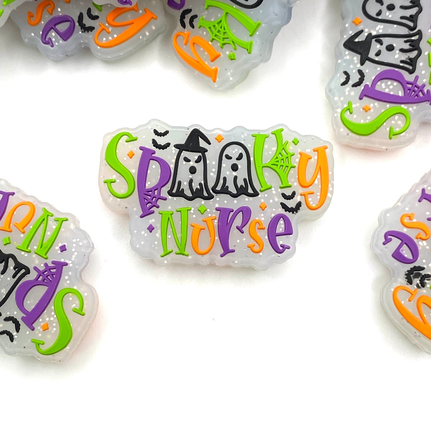 Spooky Nurse Silicone Focal Beads