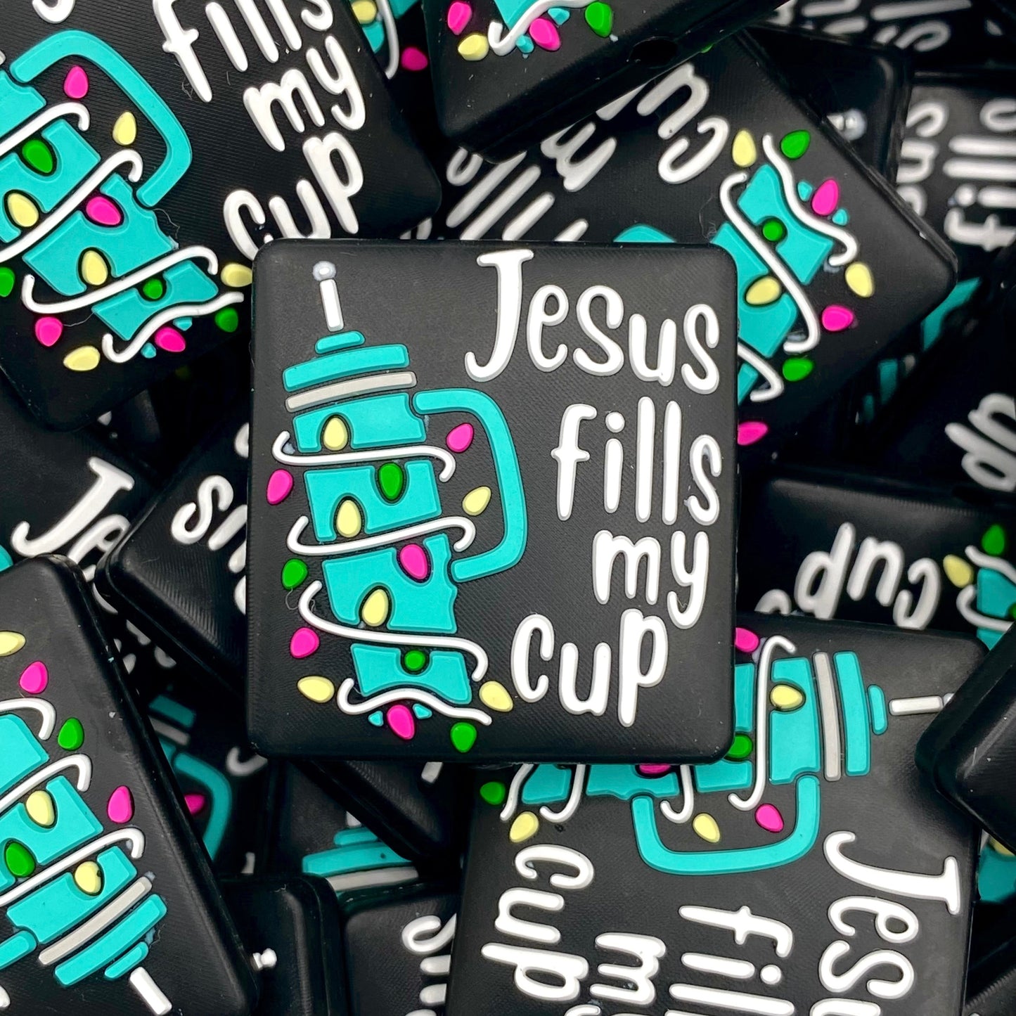 Jesus Fills My Cup 4.0 Silicone Focal Beads
