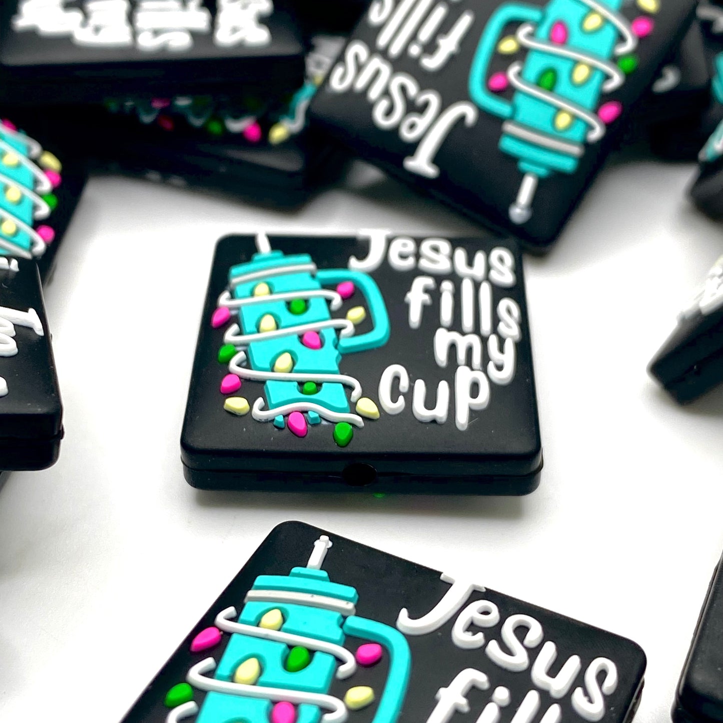 Jesus Fills My Cup 4.0 Silicone Focal Beads