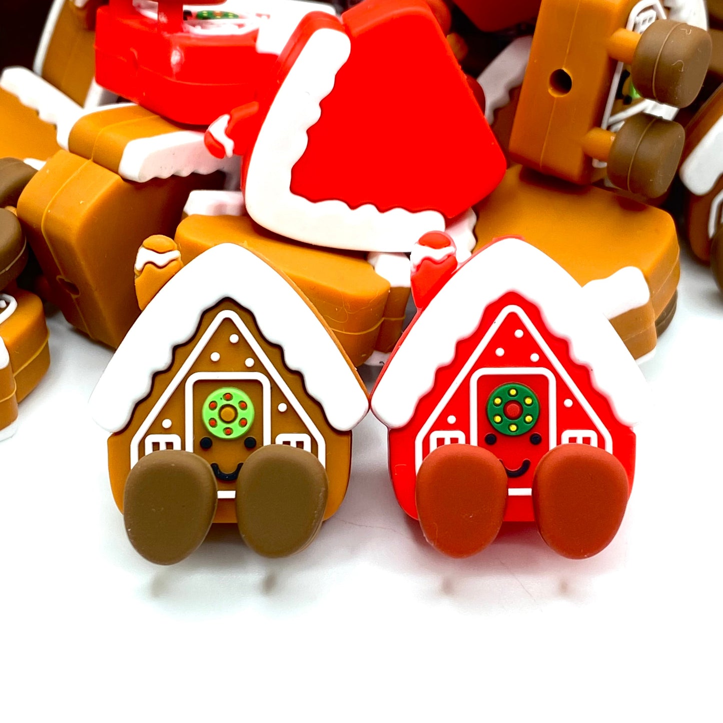 Home For The Holidays 3D Silicone Focal Beads