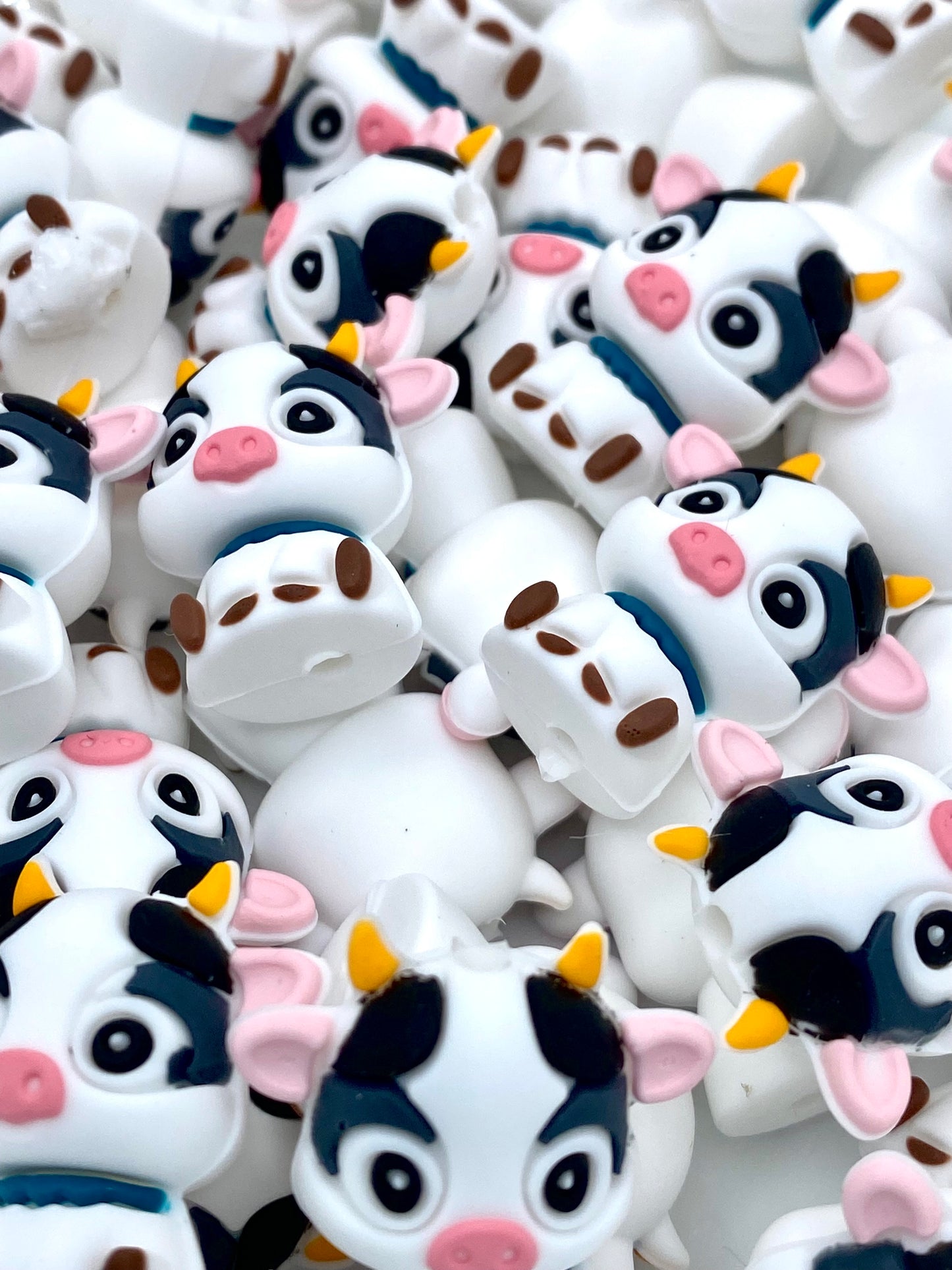 All I Need Is This Cow 3D Silicone Focal Beads