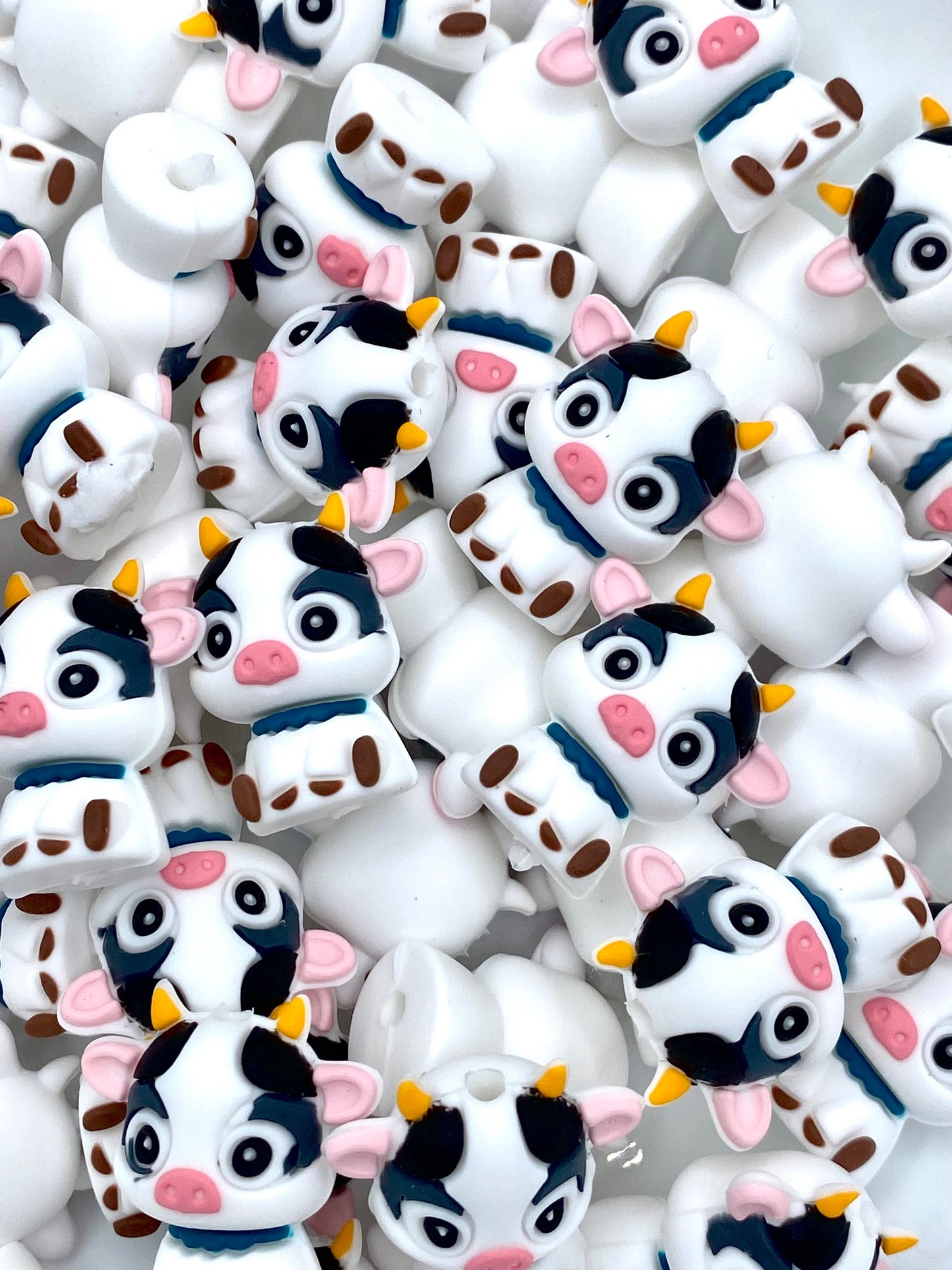 All I Need Is This Cow 3D Silicone Focal Beads