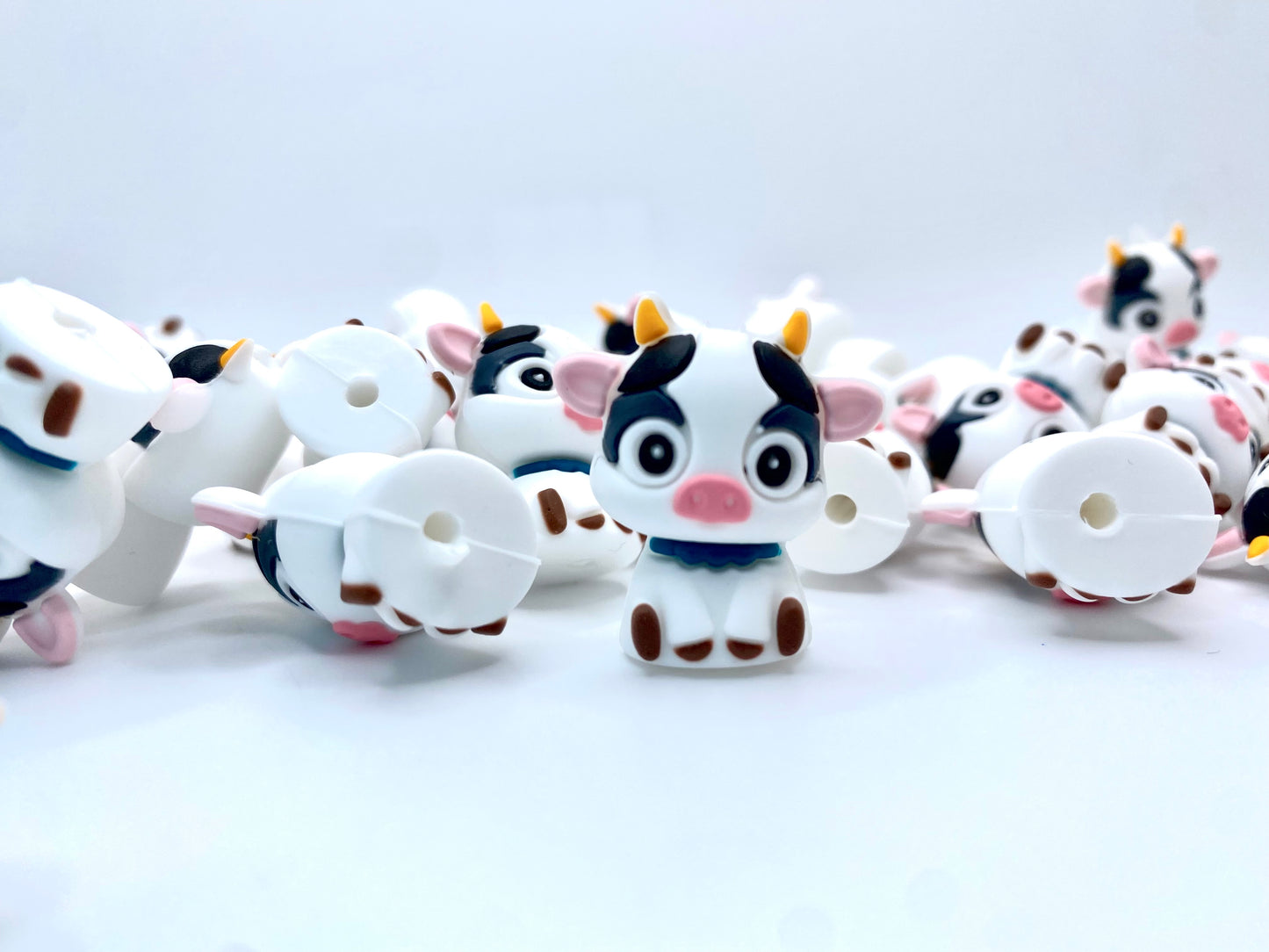 All I Need Is This Cow 3D Silicone Focal Beads