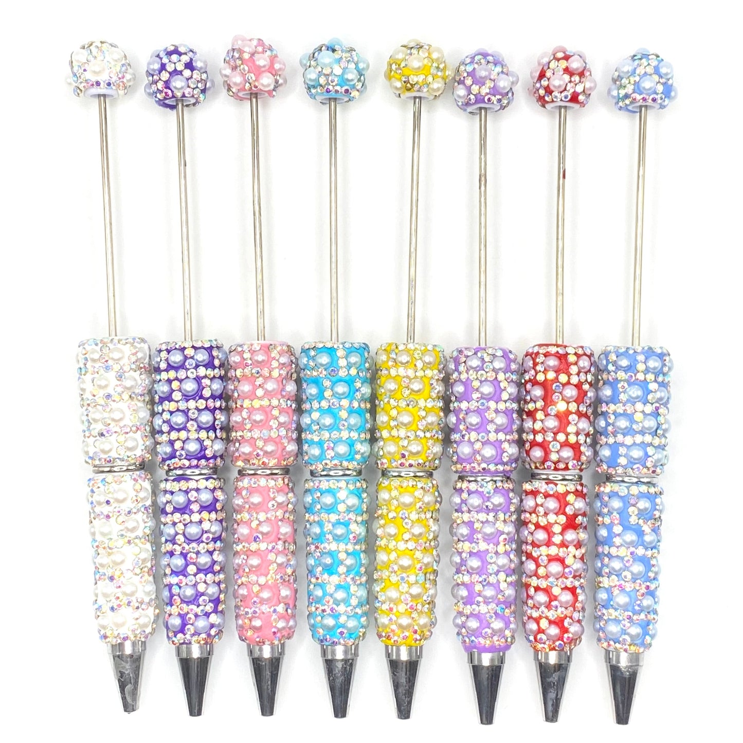 8pc From Grit Comes Grace Fancy Beadable Pens