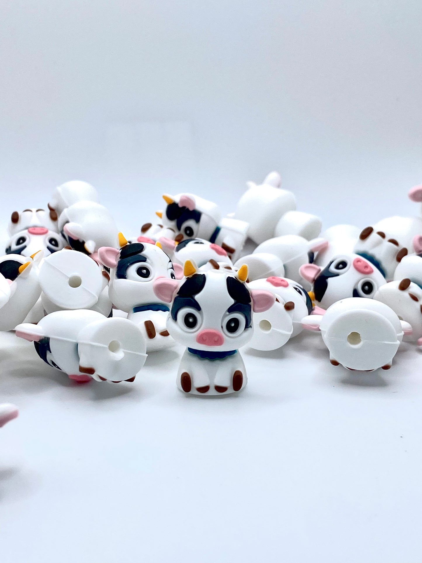 All I Need Is This Cow 3D Silicone Focal Beads