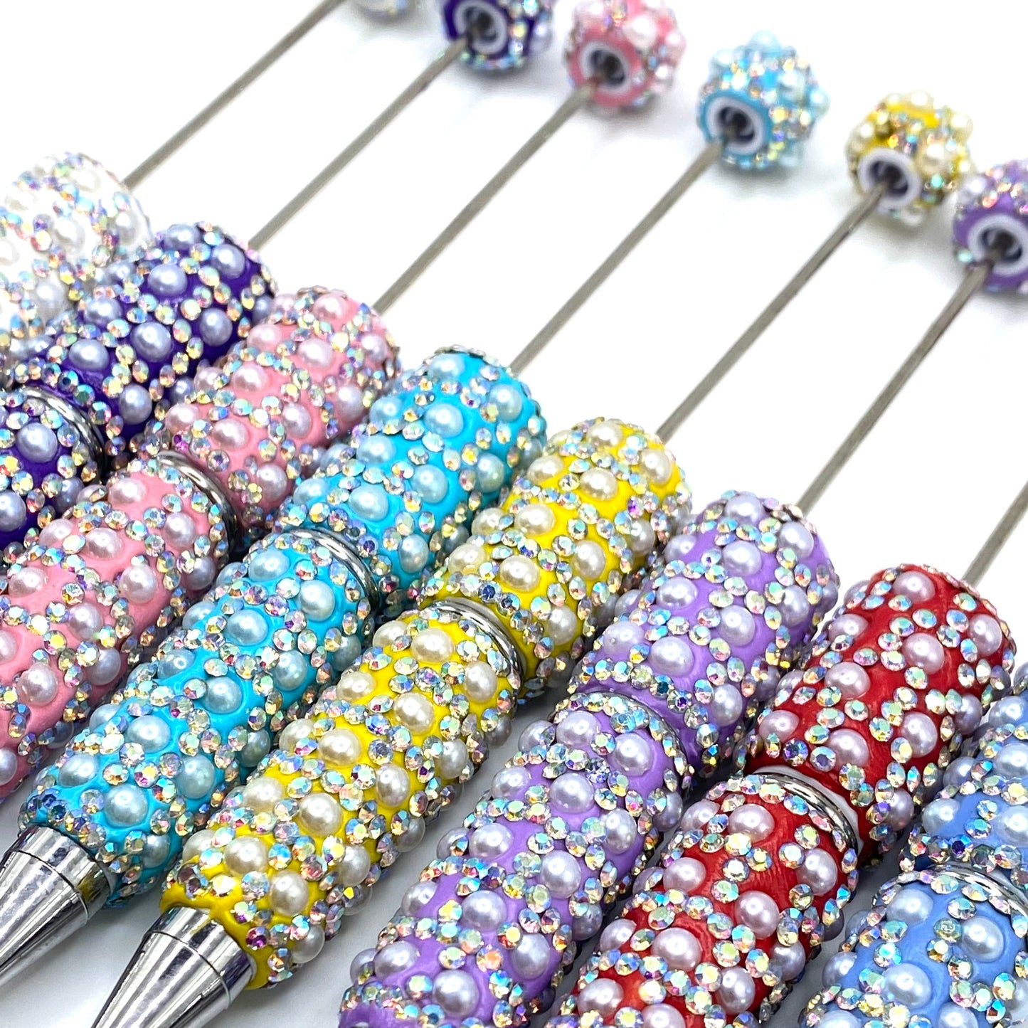 8pc From Grit Comes Grace Fancy Beadable Pens