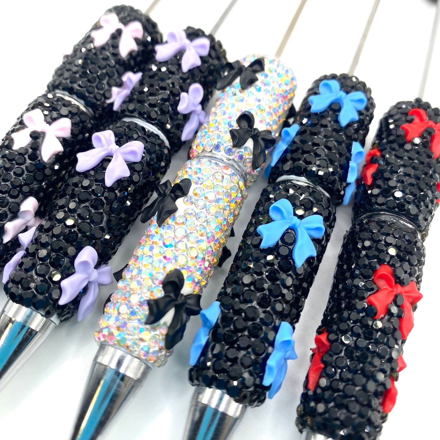 A Bow Says It Best Fancy Beadable Pens - 5pcs