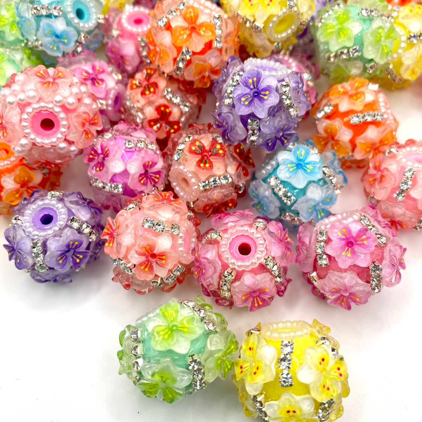 A Rainbow Rooted in Soil Fancy Beads - 5pcs