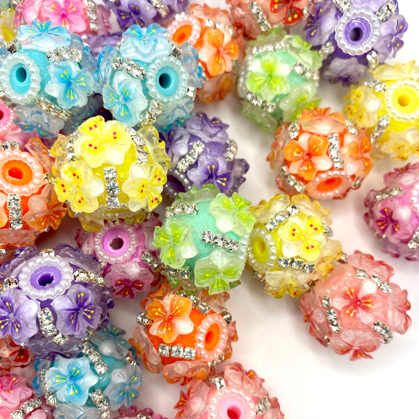 A Rainbow Rooted in Soil Fancy Beads - 5pcs