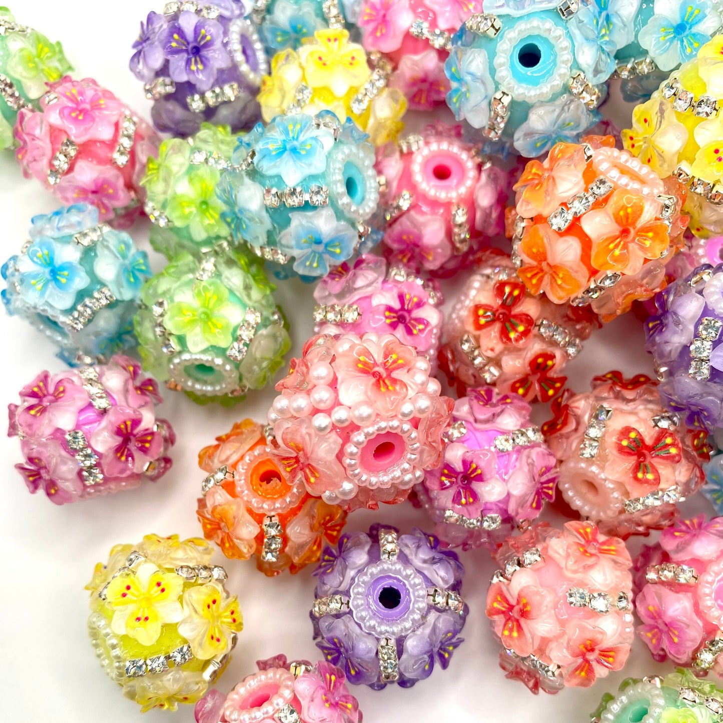 A Rainbow Rooted in Soil Fancy Beads - 5pcs