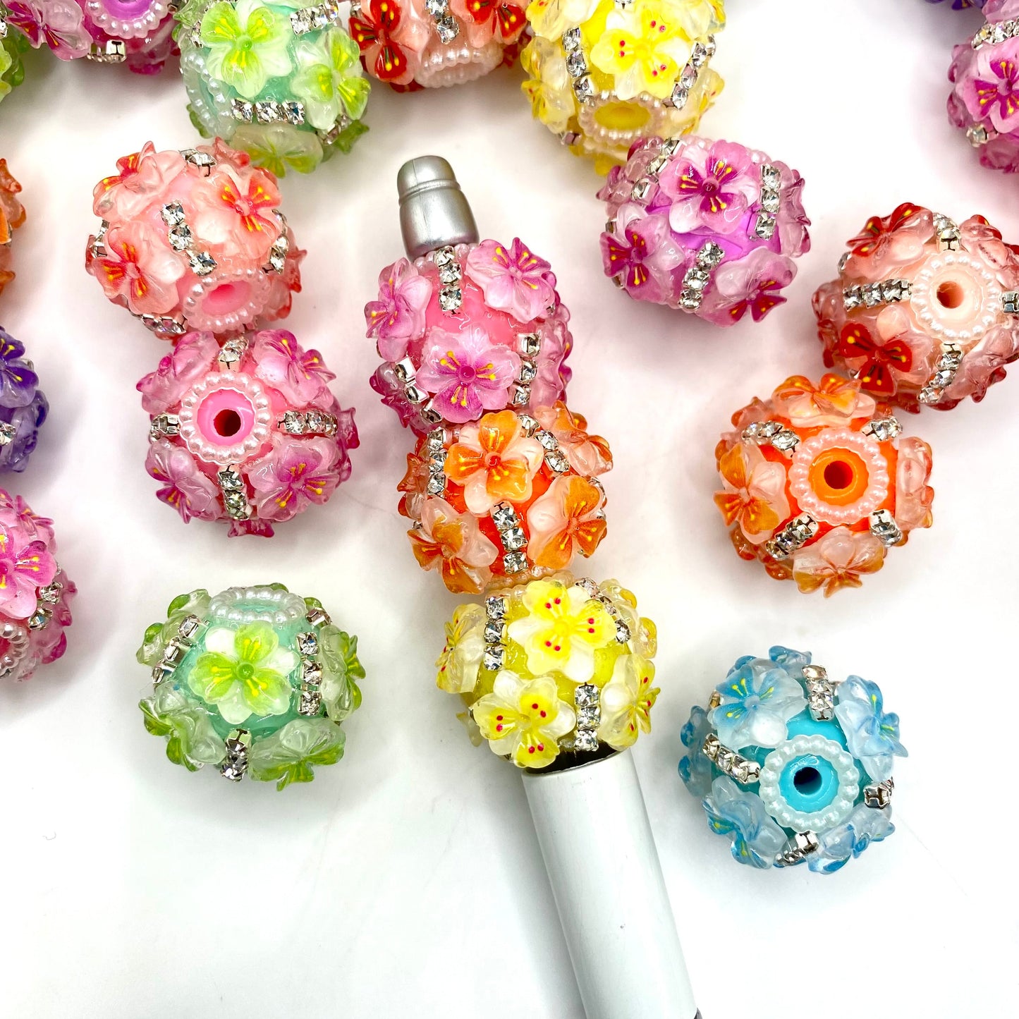 A Rainbow Rooted in Soil Fancy Beads - 5pcs