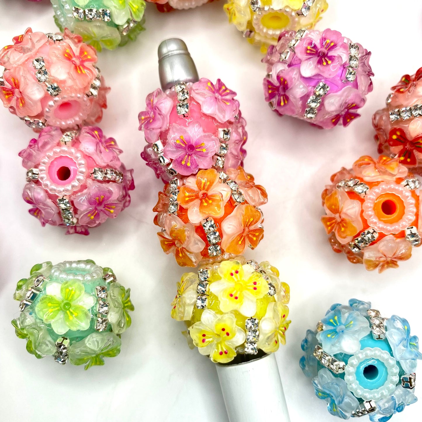 A Rainbow Rooted in Soil Fancy Beads - 5pcs